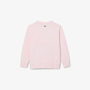 Lacoste Çocuk Bisiklet Yaka Açık Pembe Sweatshirt