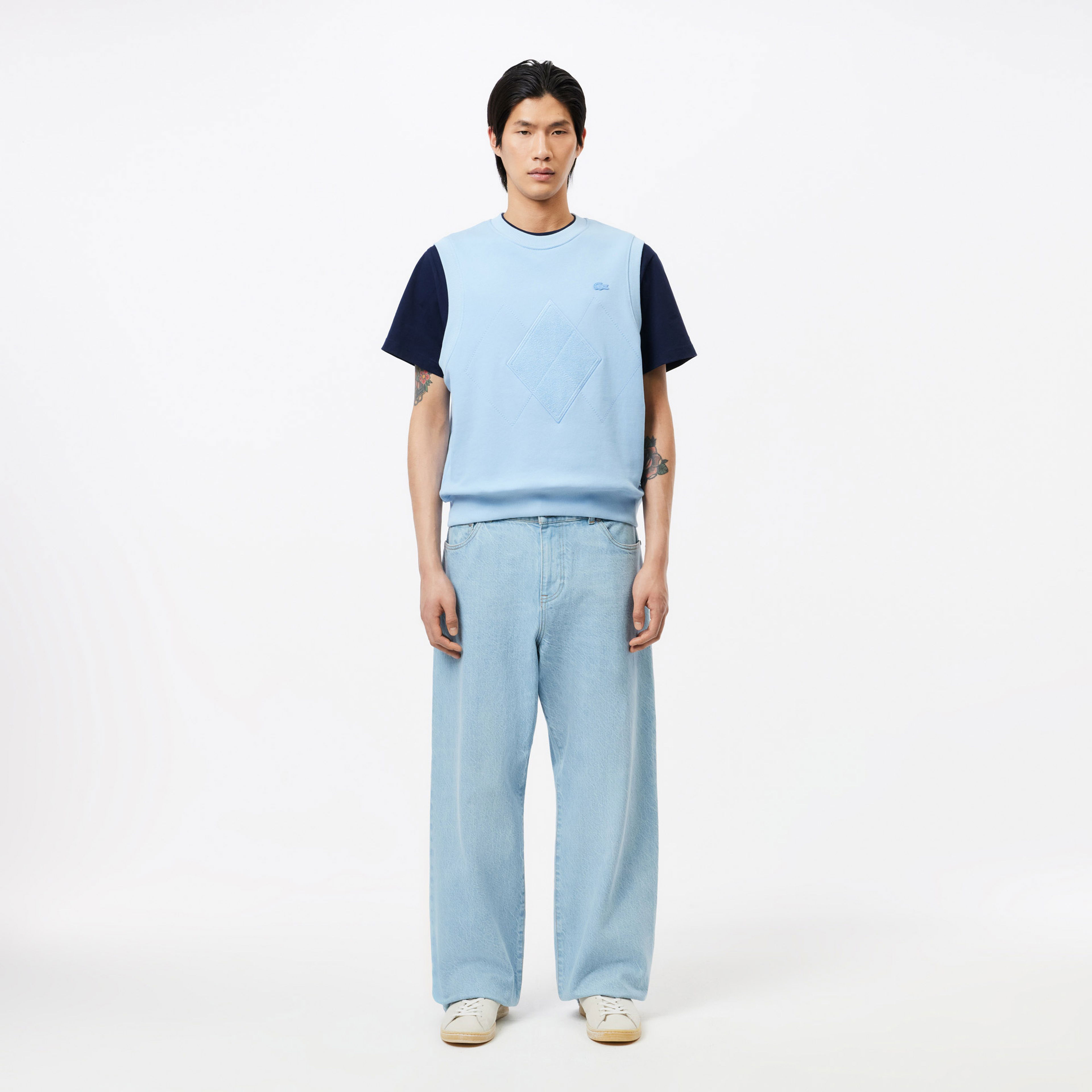 Lacoste Erkek Classic Fit Bisiklet Yaka Lacivert T-Shirt