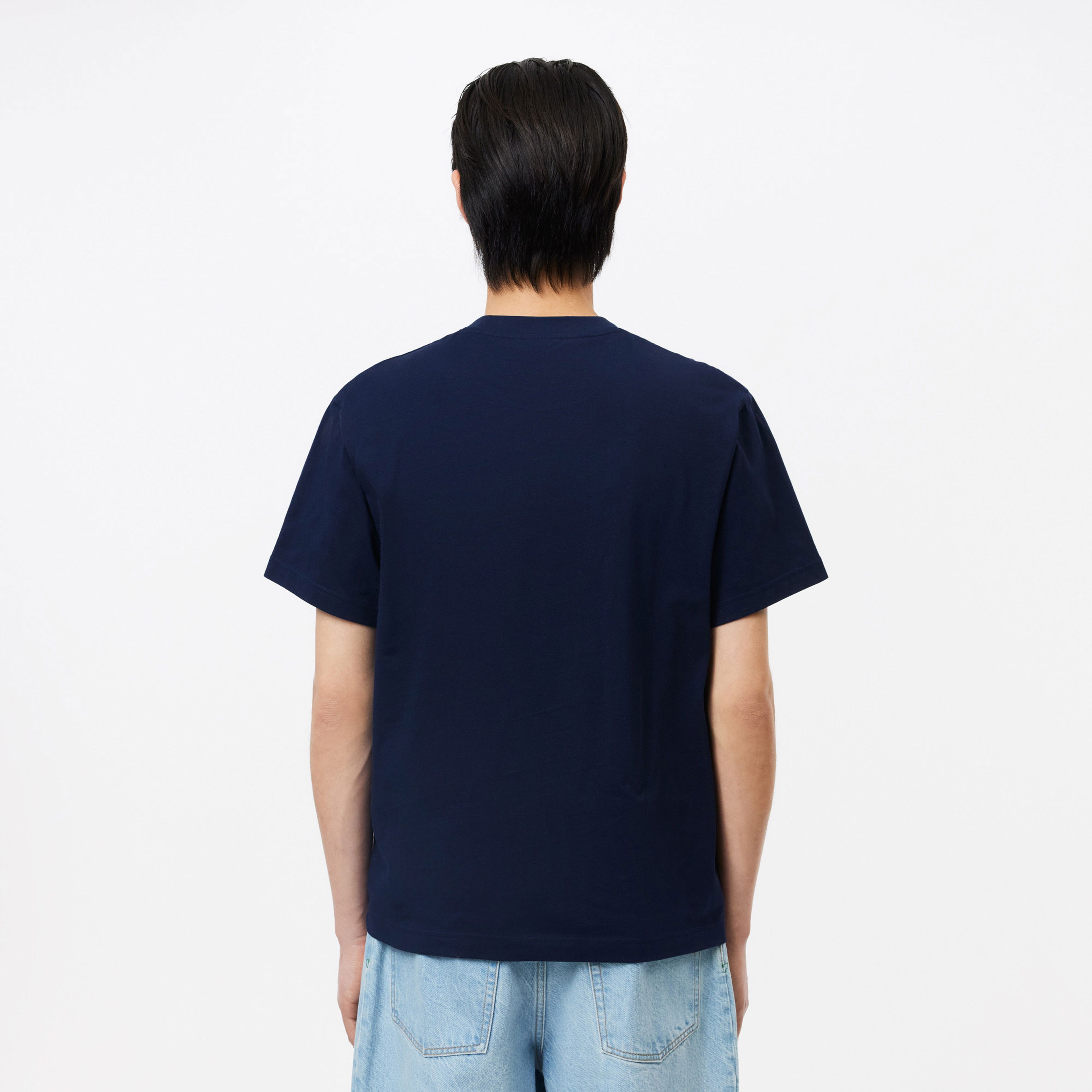 Lacoste Erkek Classic Fit Bisiklet Yaka Lacivert T-Shirt
