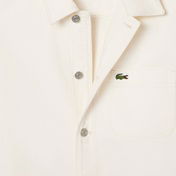 Lacoste Erkek Oversize Fit Gömlek Yaka Denim Krem Ceket
