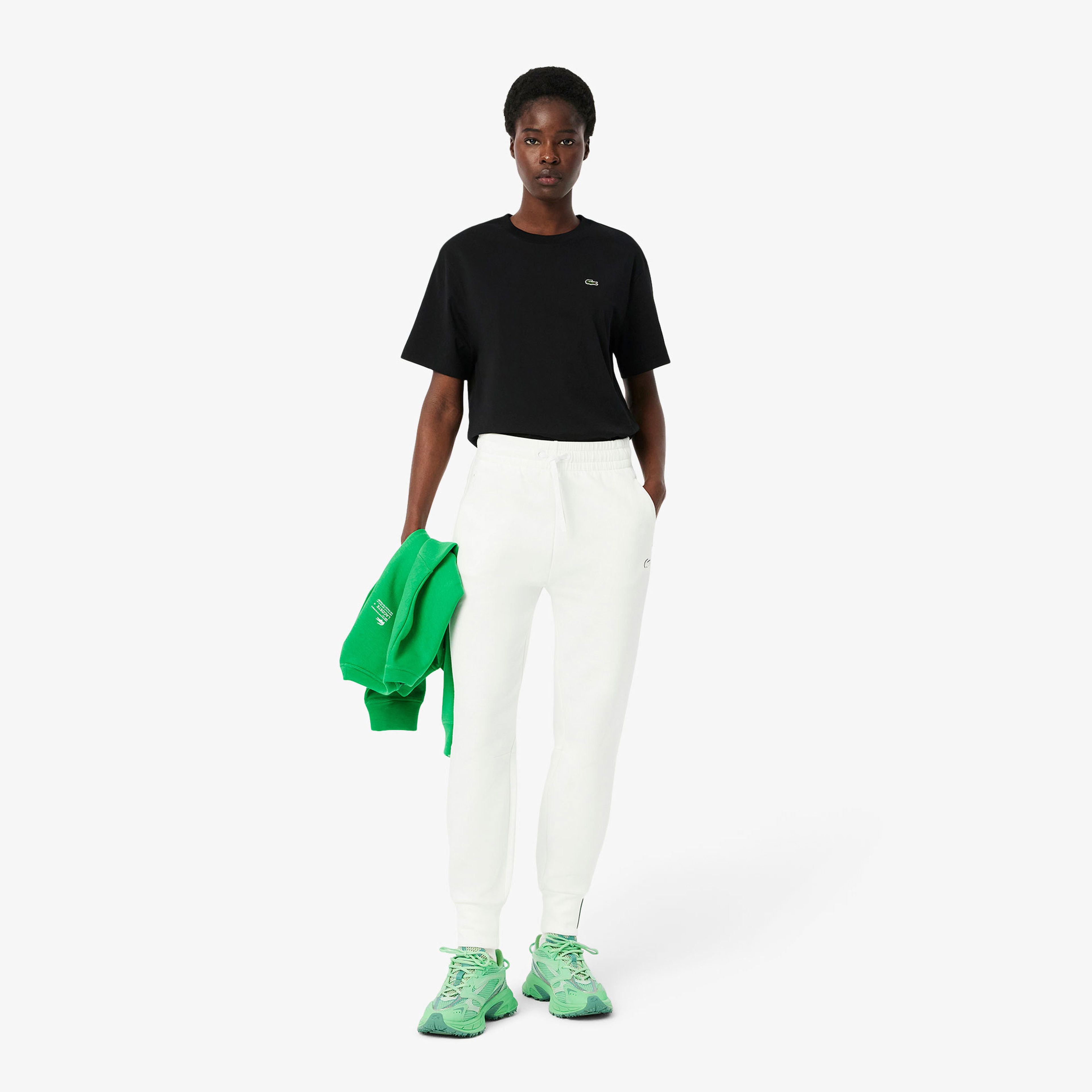 Lacoste Kadın Tapered Fit Beyaz Eşofman Altı