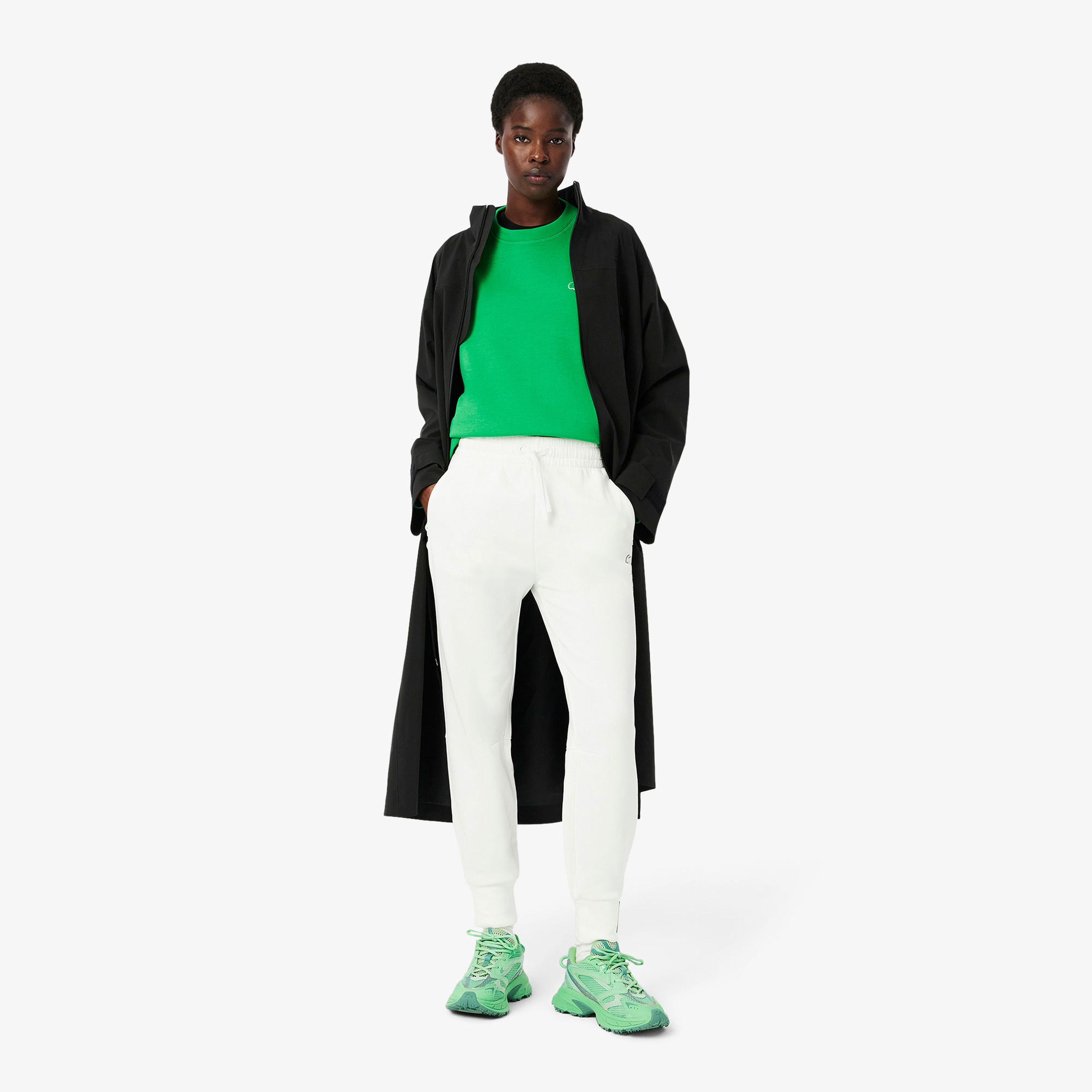 Lacoste Kadın Tapered Fit Beyaz Eşofman Altı