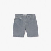 Lacoste Erkek Straight Fit Denim Gri Bermuda Şort