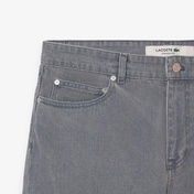 Lacoste Erkek Straight Fit Denim Gri Bermuda Şort