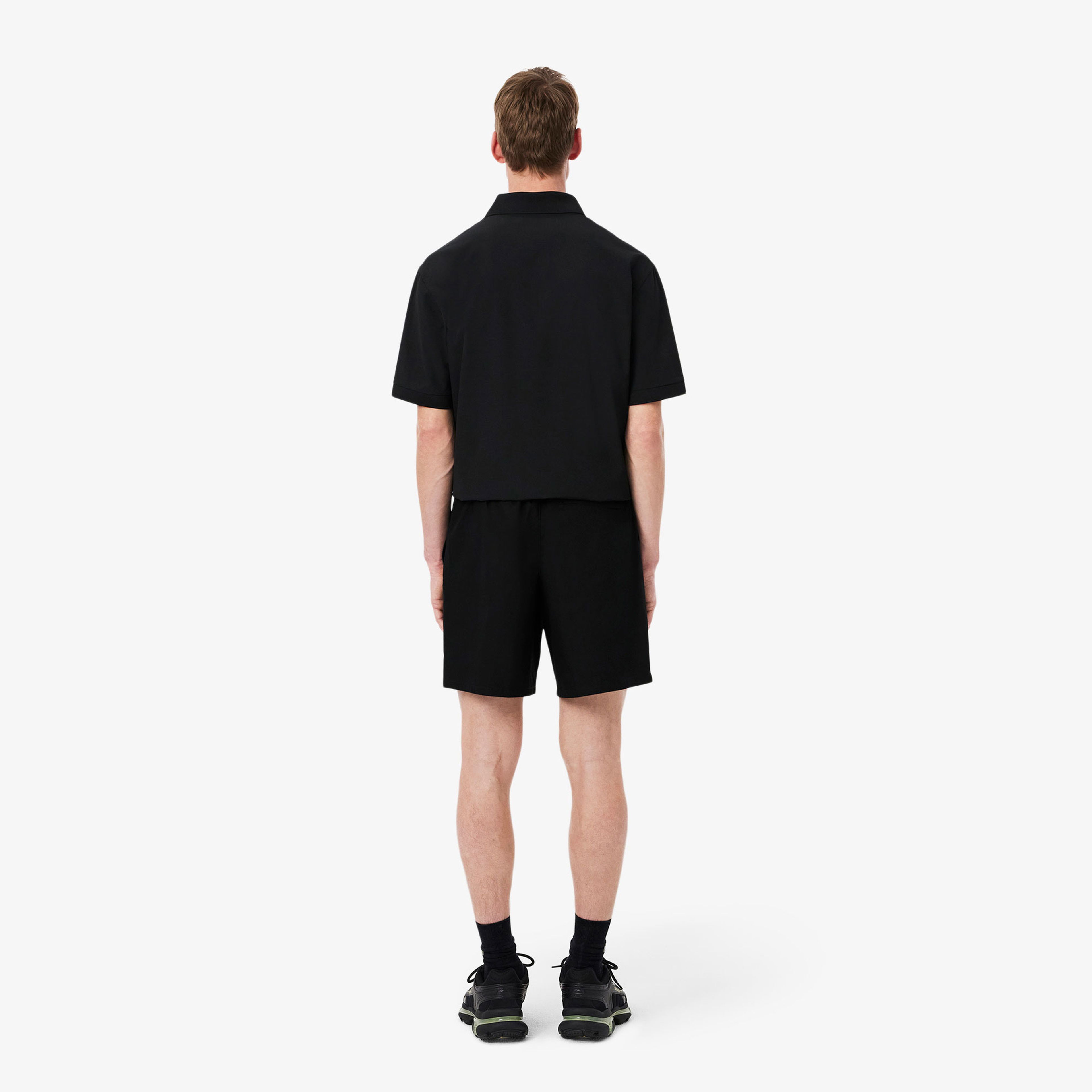 Lacoste Erkek Relaxed Fit Fermuarlı Siyah Şort