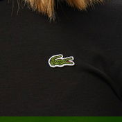 Lacoste Kadın Slim Fit Bisiklet Yaka Siyah T-Shirt