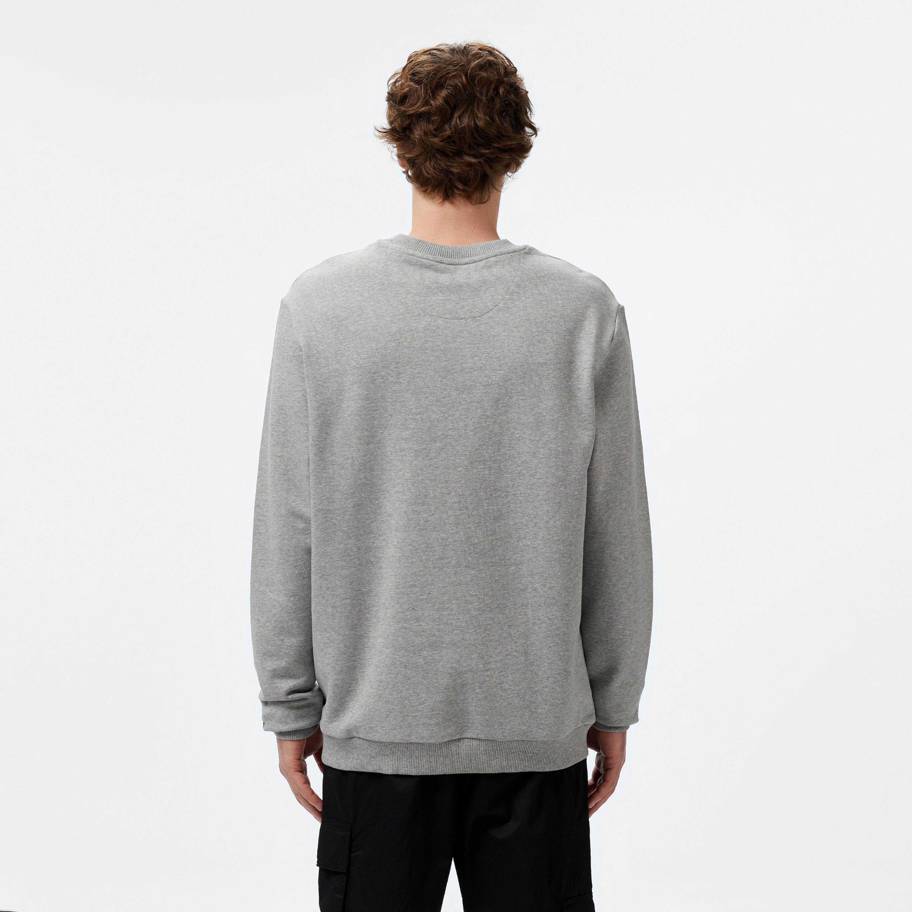 New Balance Bujin Boxing Erkek Gri Sweatshirt