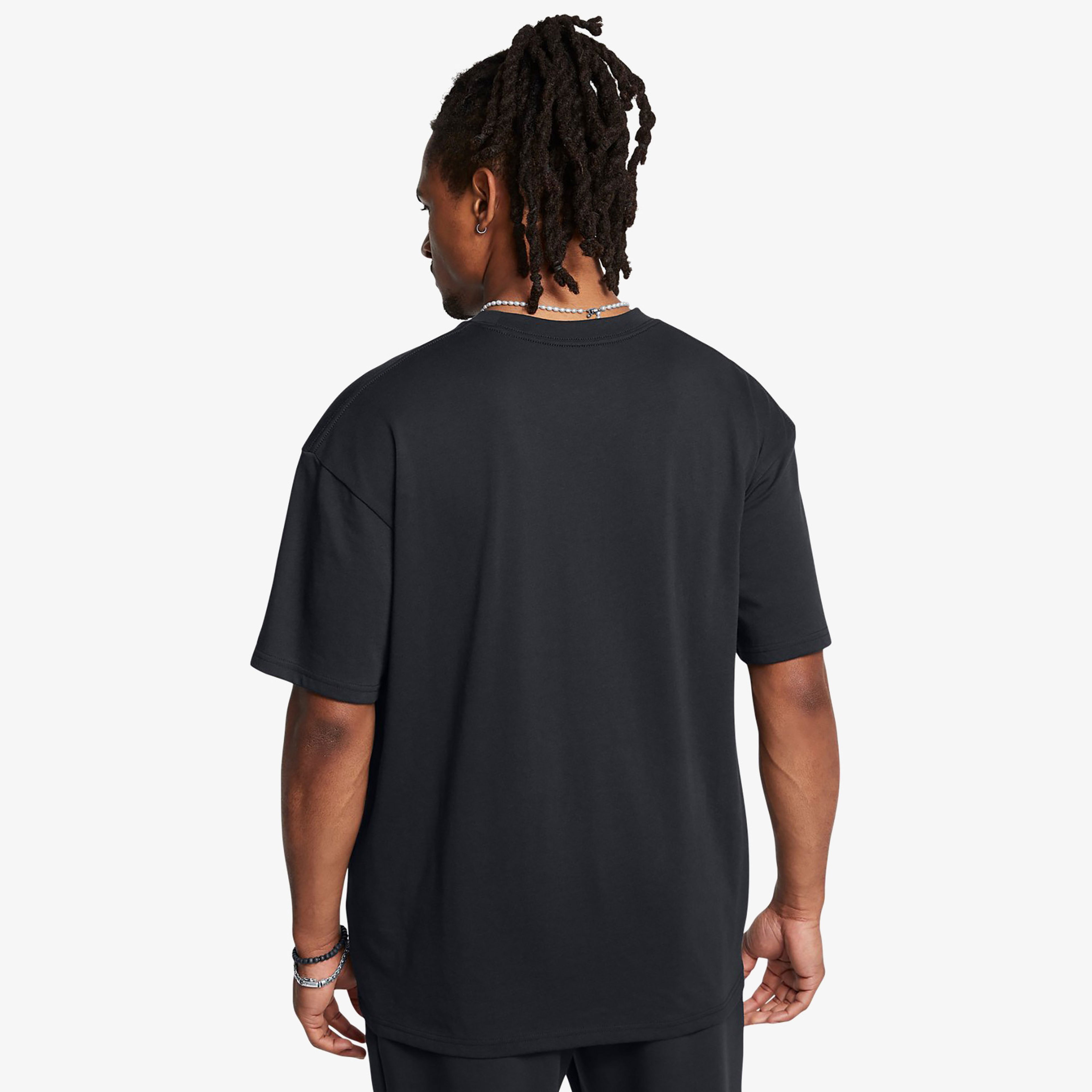 Under Armour Heavyweight Oversized Sm Box Erkek Siyah T-Shirt