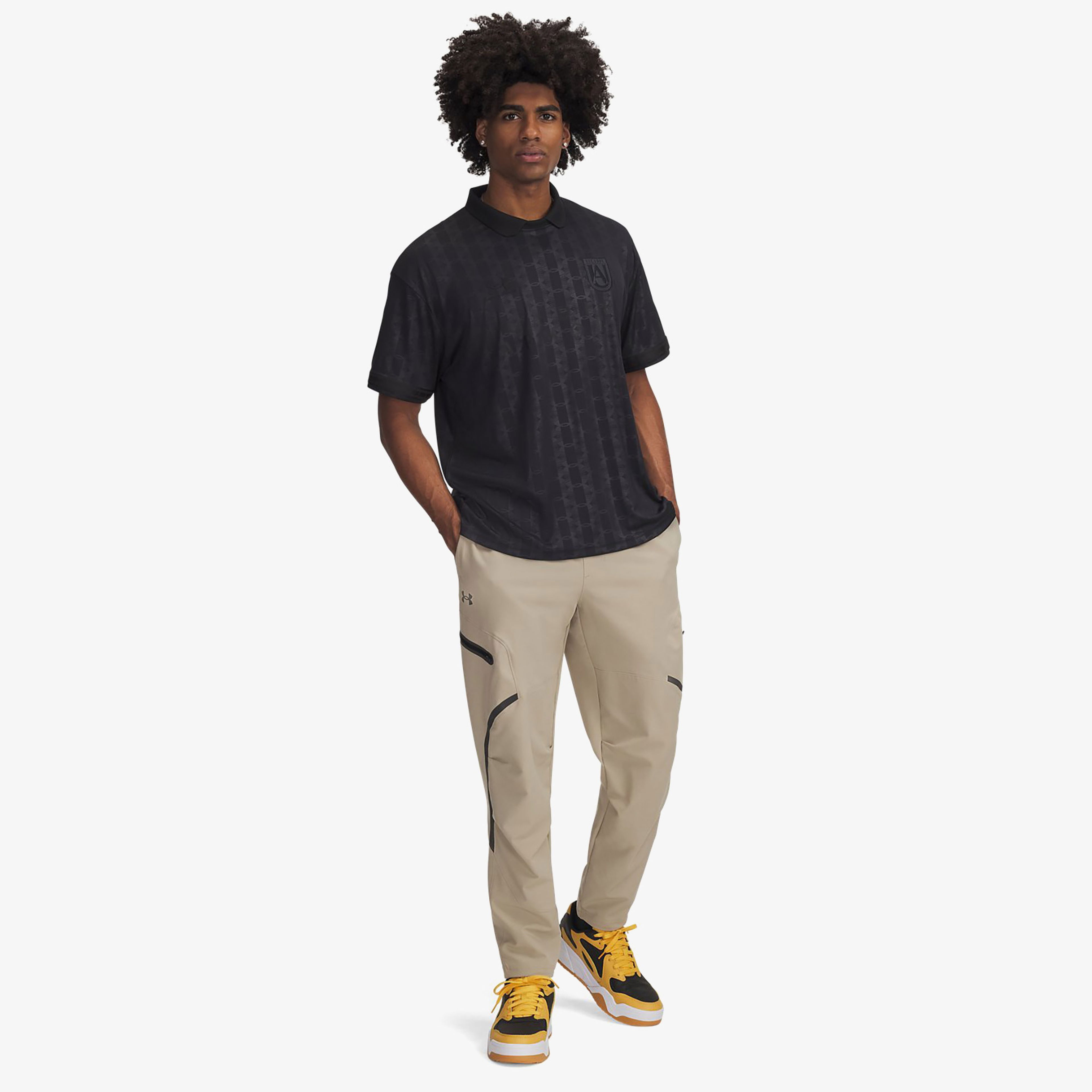 Under Armour 96 Terrace Jersey Erkek Siyah T-Shirt