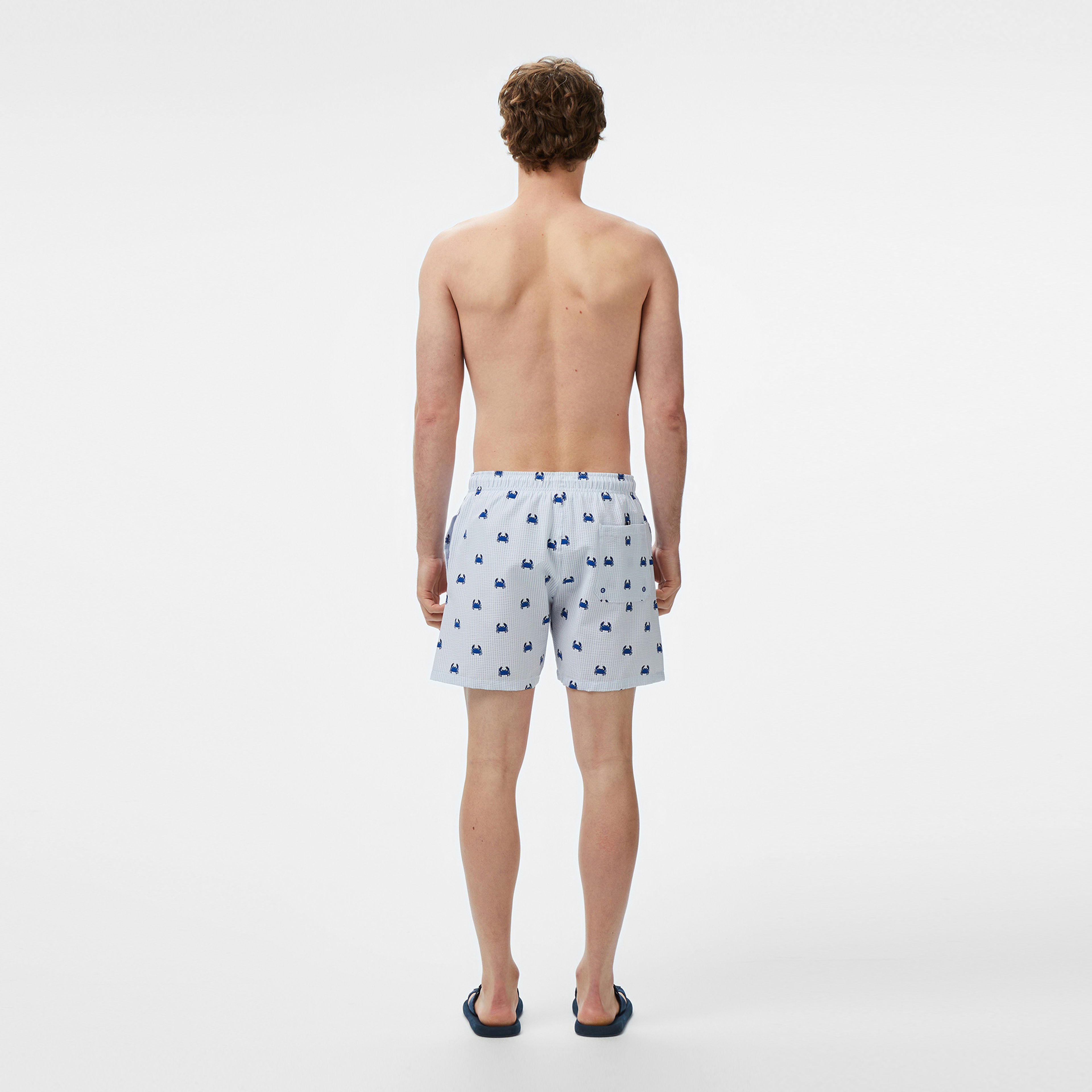 Nautica Regular Fit Erkek Mavi Mayo
