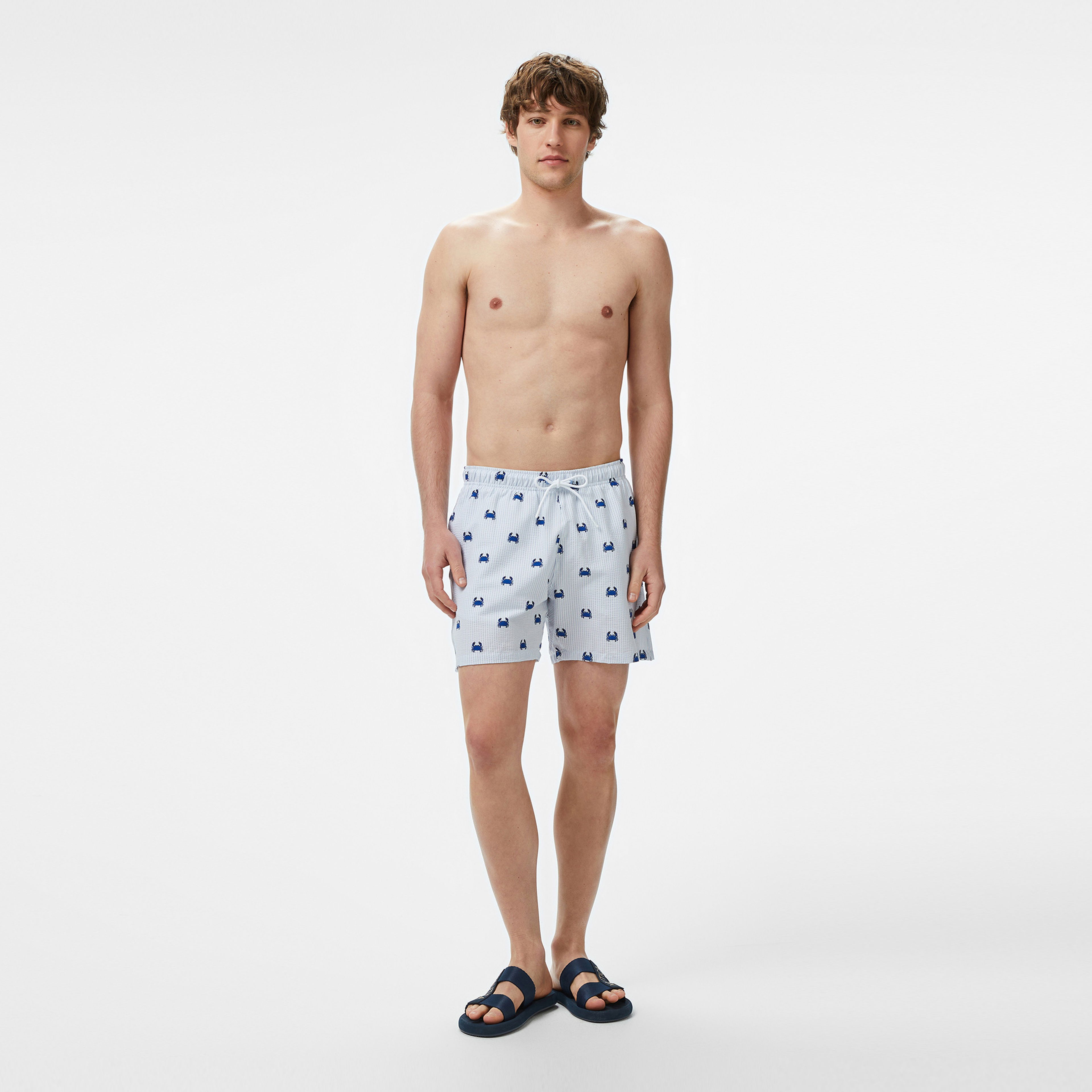 Nautica Regular Fit Erkek Mavi Mayo