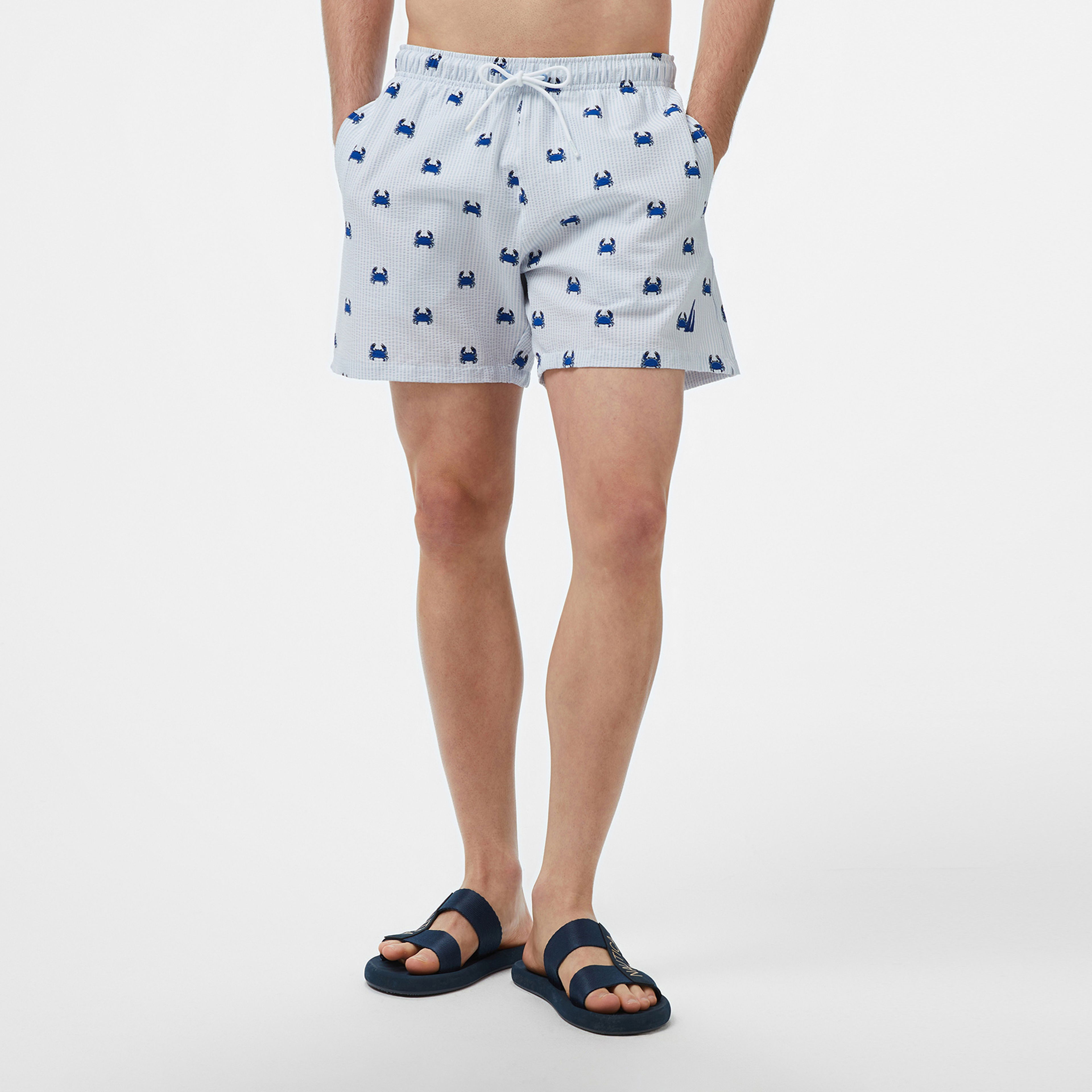 Nautica Regular Fit Erkek Mavi Mayo