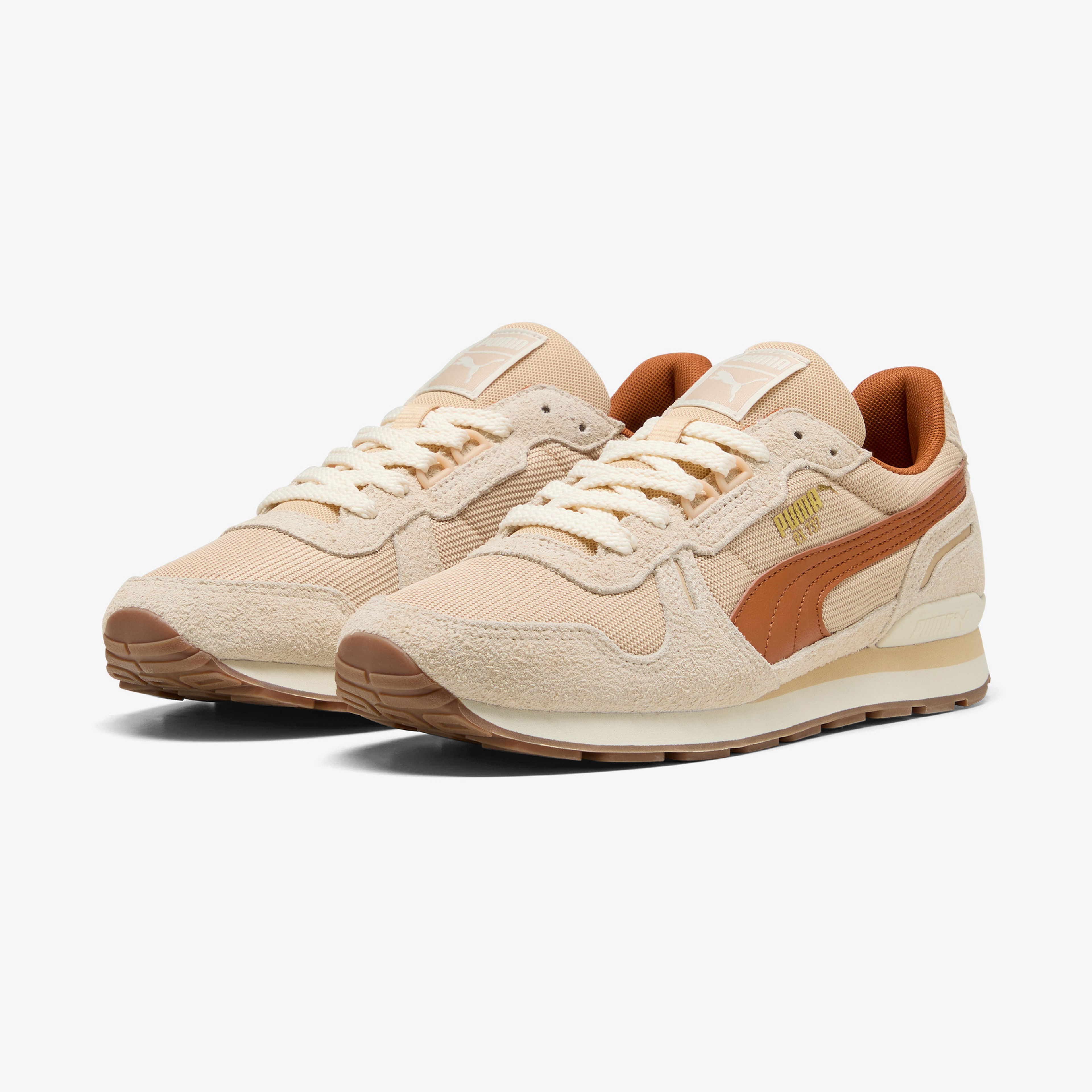 Puma Rx 737 Vintage Kadın Krem Spor Ayakkabı