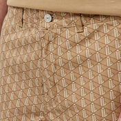 Lacoste Erkek Loose Fit Monogram Bej Bermuda Şort