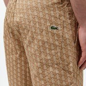 Lacoste Erkek Loose Fit Monogram Bej Bermuda Şort