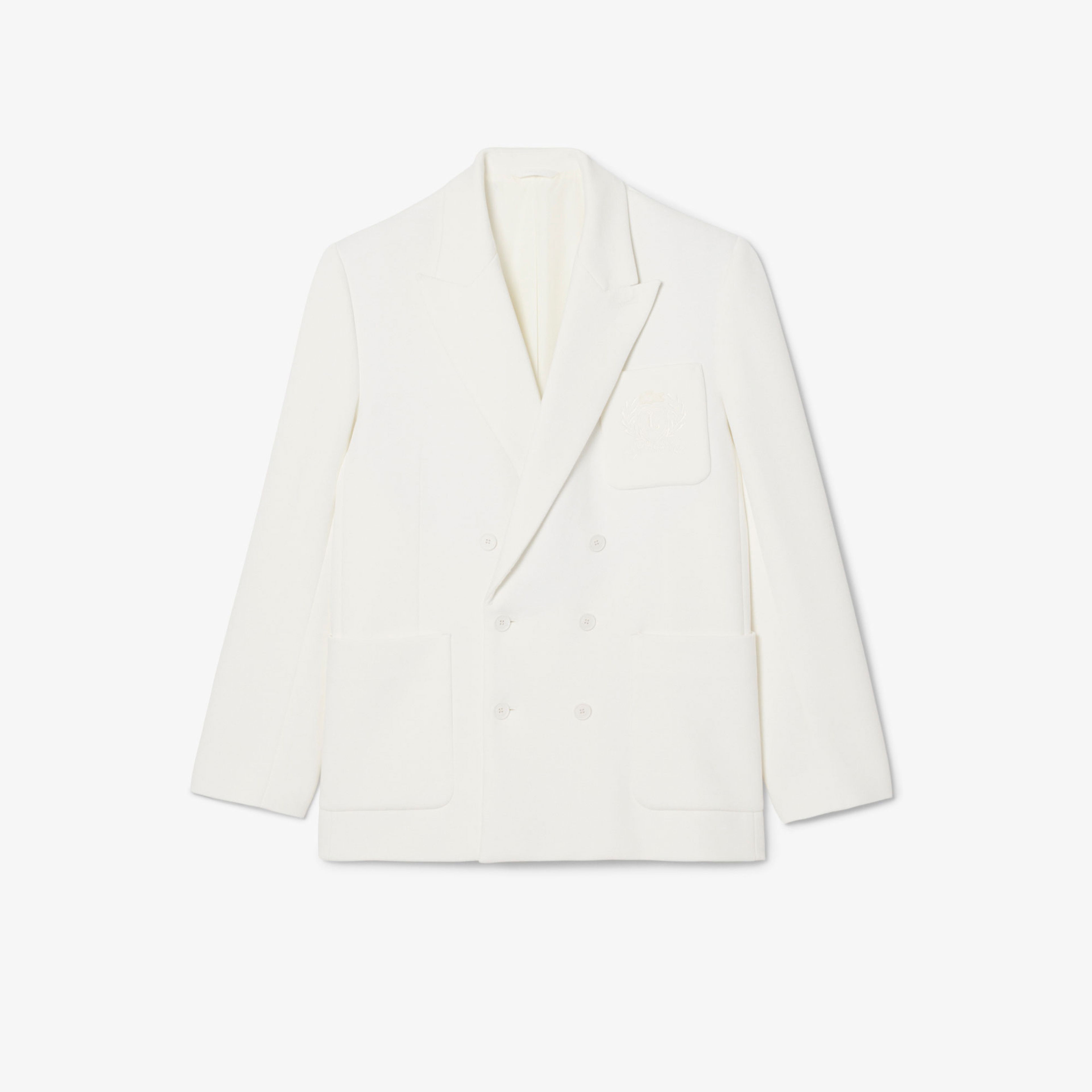 Lacoste Erkek Classic Fit Beyaz Ceket