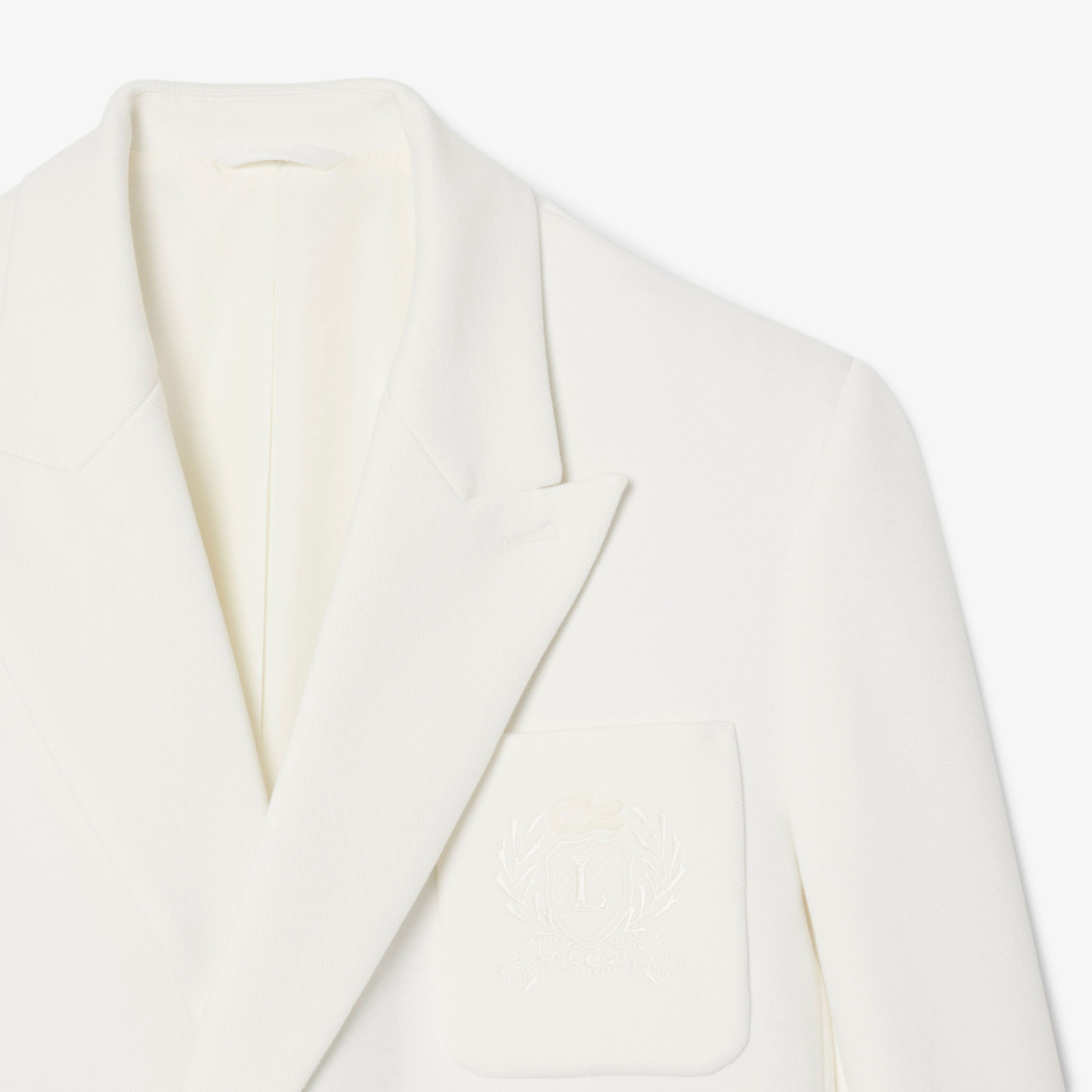 Lacoste Erkek Classic Fit Beyaz Ceket