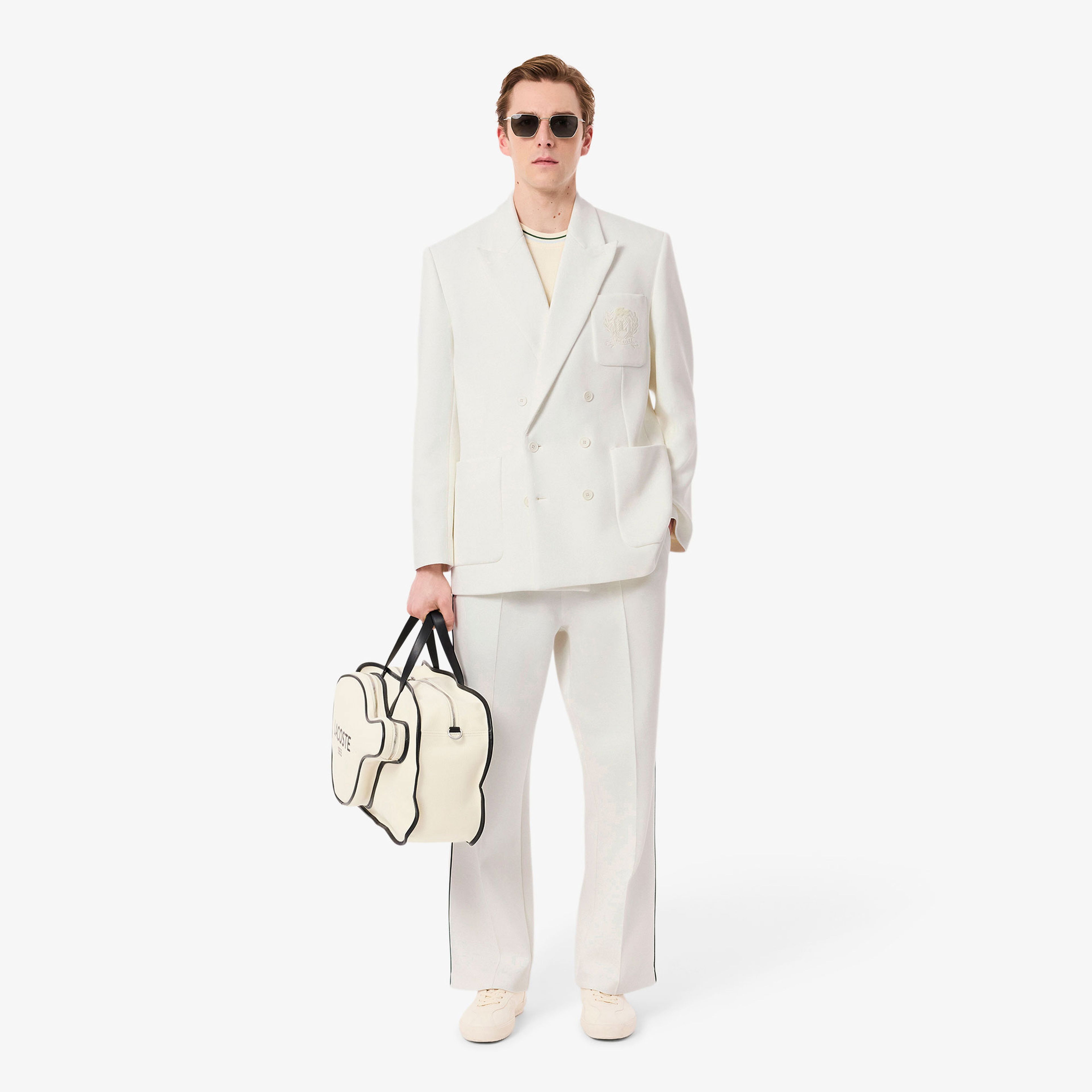 Lacoste Erkek Classic Fit Beyaz Ceket