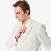 Lacoste Erkek Classic Fit Beyaz Ceket