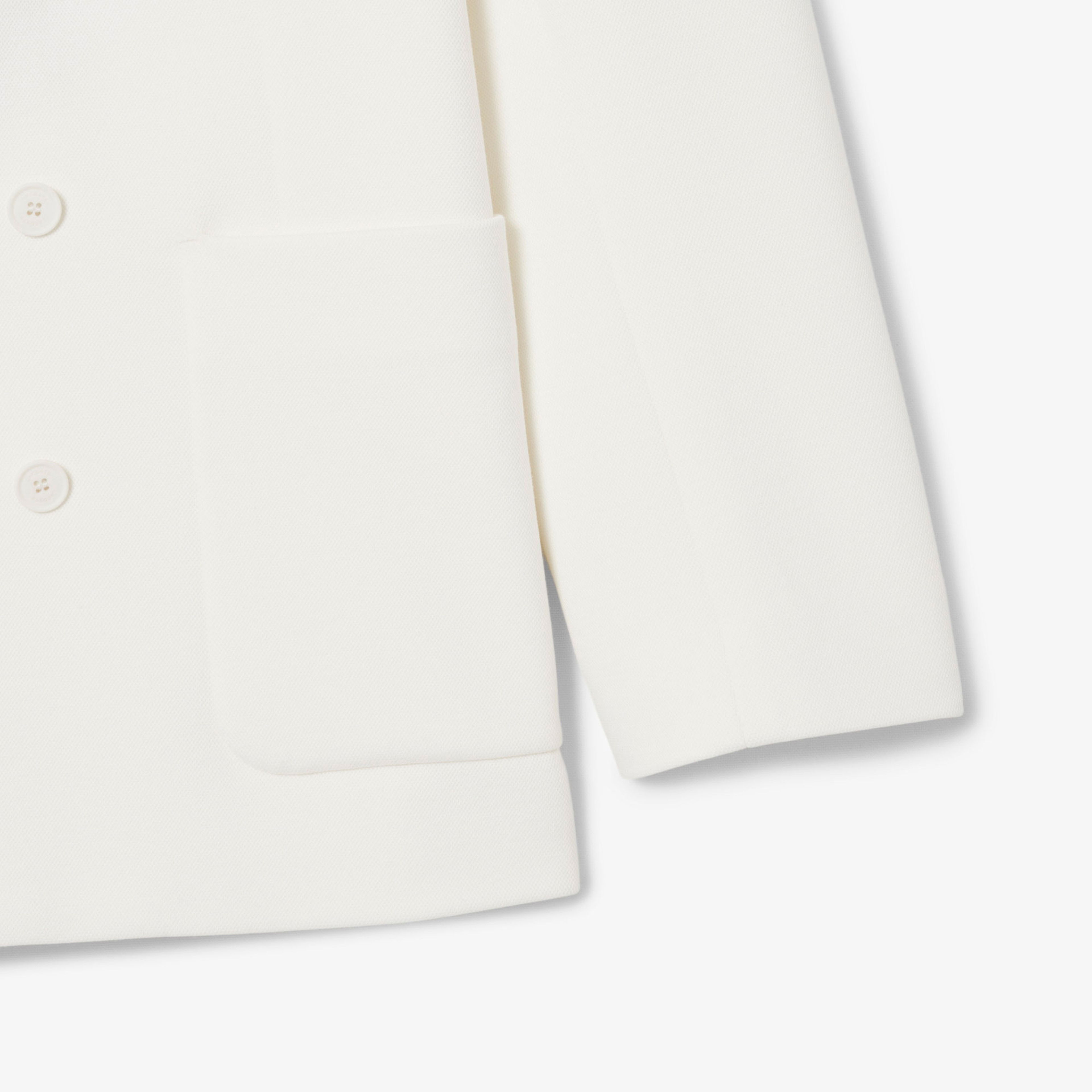 Lacoste Erkek Classic Fit Beyaz Ceket