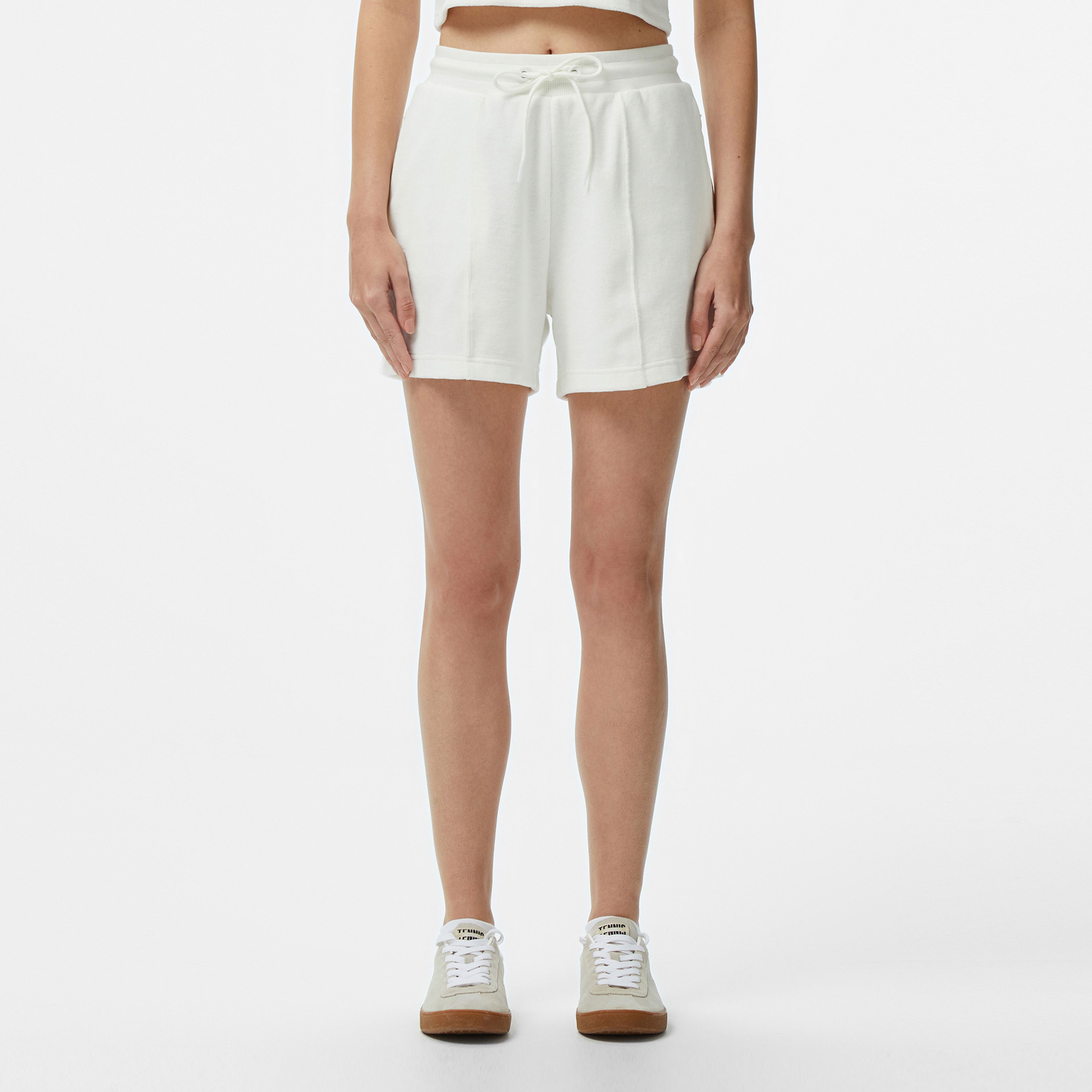 Lacoste Kadın Relaxed Fit Beyaz Şort