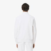 Lacoste Erkek Classic Fit Yarım Fermuarlı Beyaz Sweatshirt