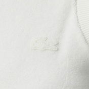 Lacoste Kadın Slim Fit Kolsuz Bisiklet Yaka Beyaz T-Shirt