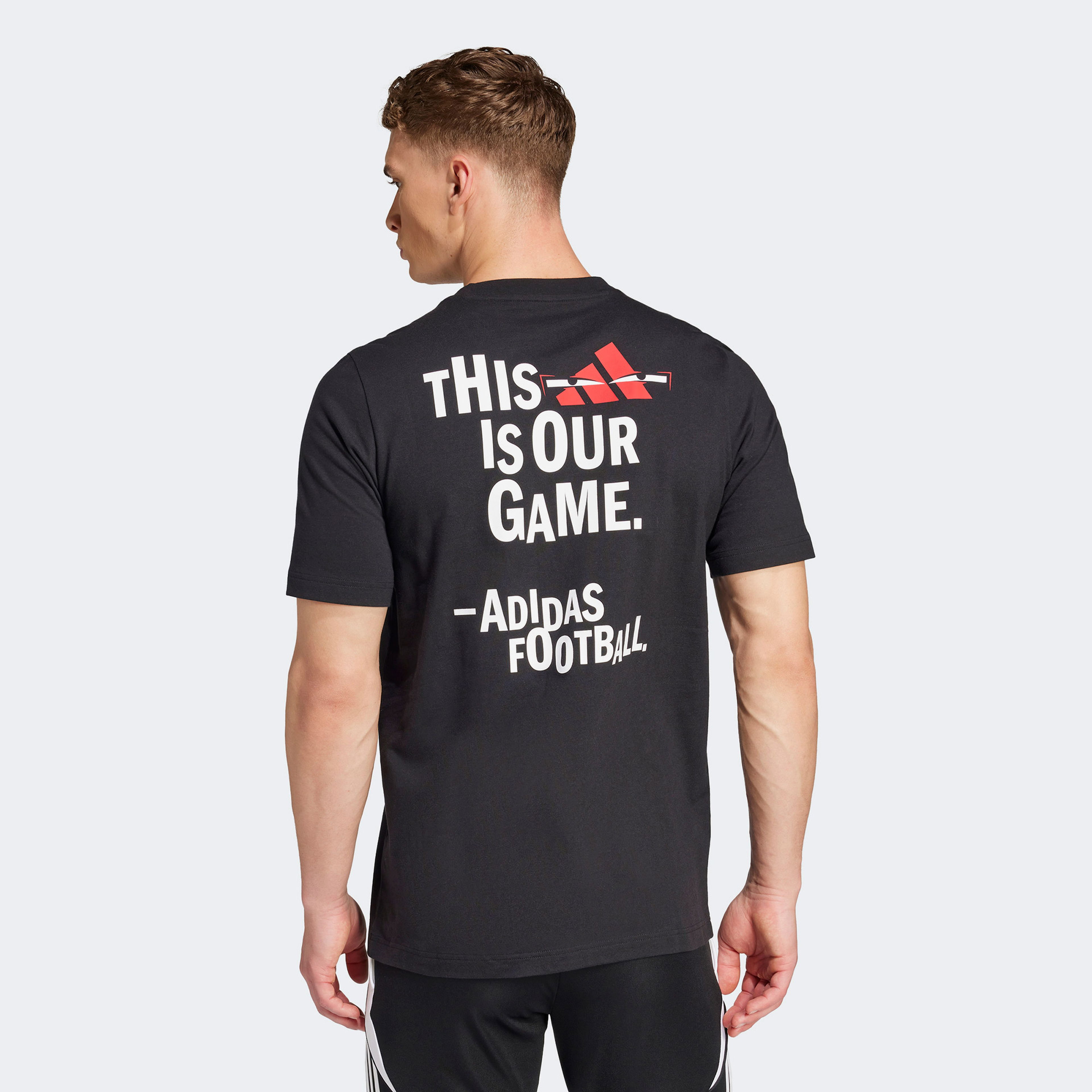 adidas Fun Slogan G T Erkek Siyah T-Shirt
