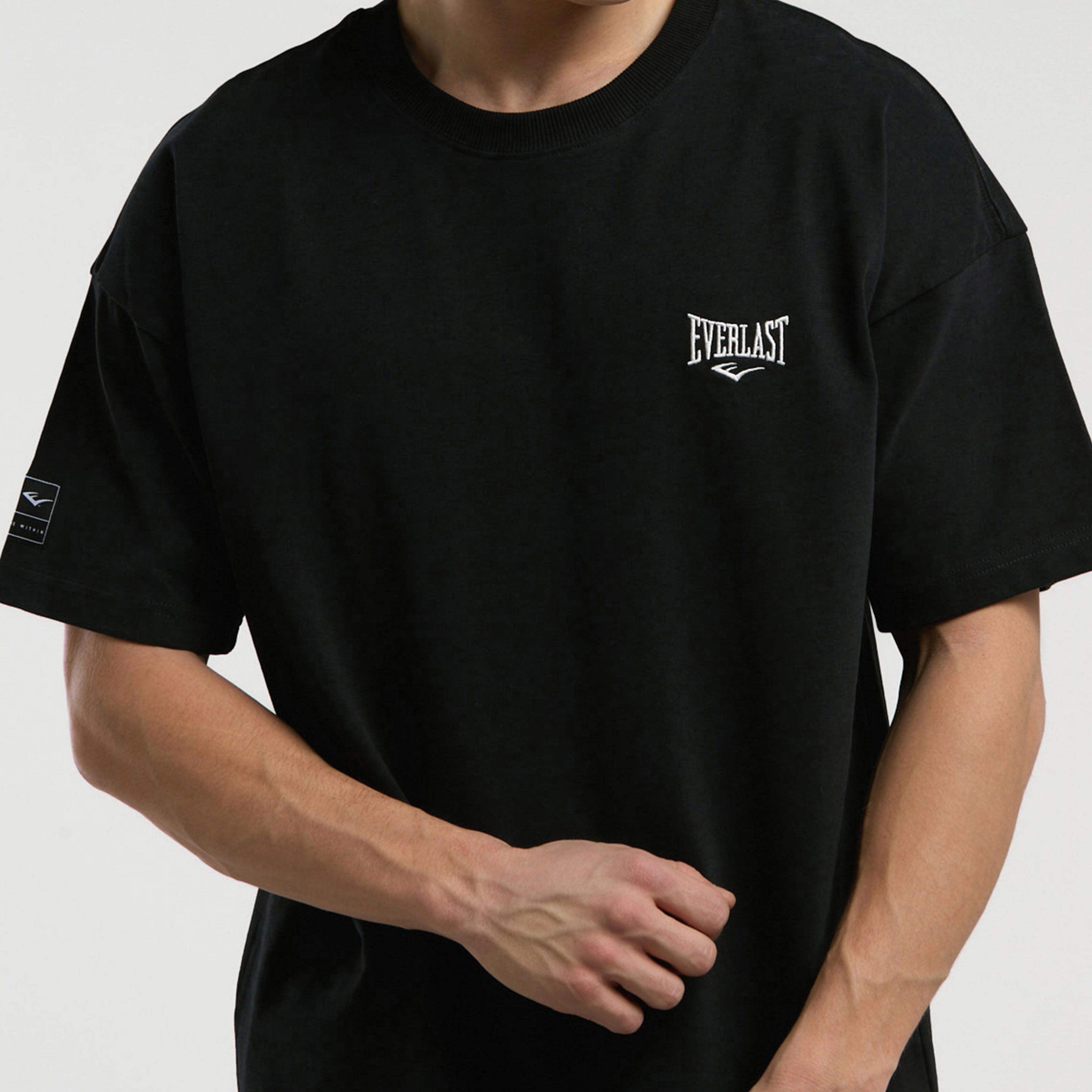 Everlast Ever Essentials Oversize Erkek Siyah T-Shirt