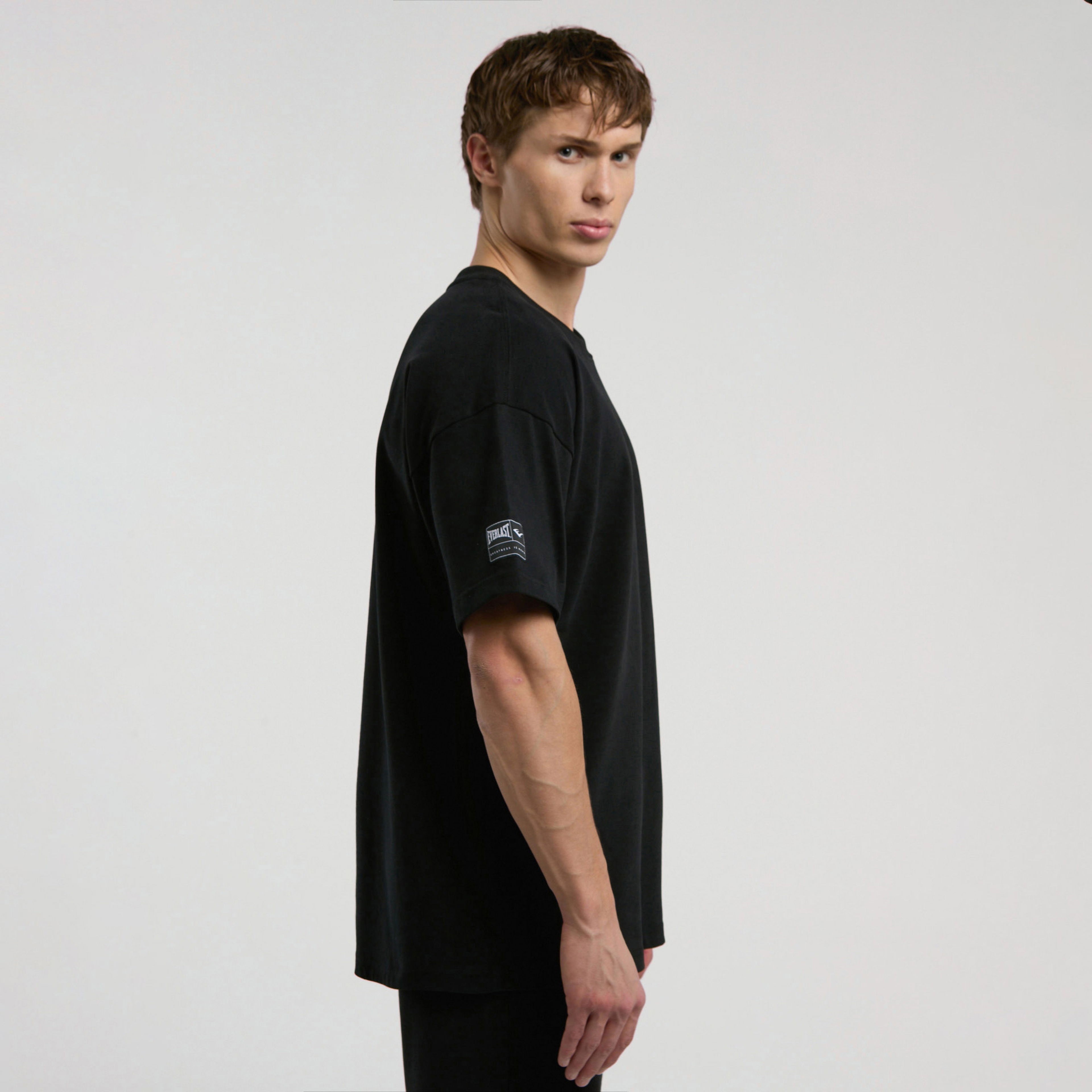 Everlast Ever Essentials Oversize Erkek Siyah T-Shirt