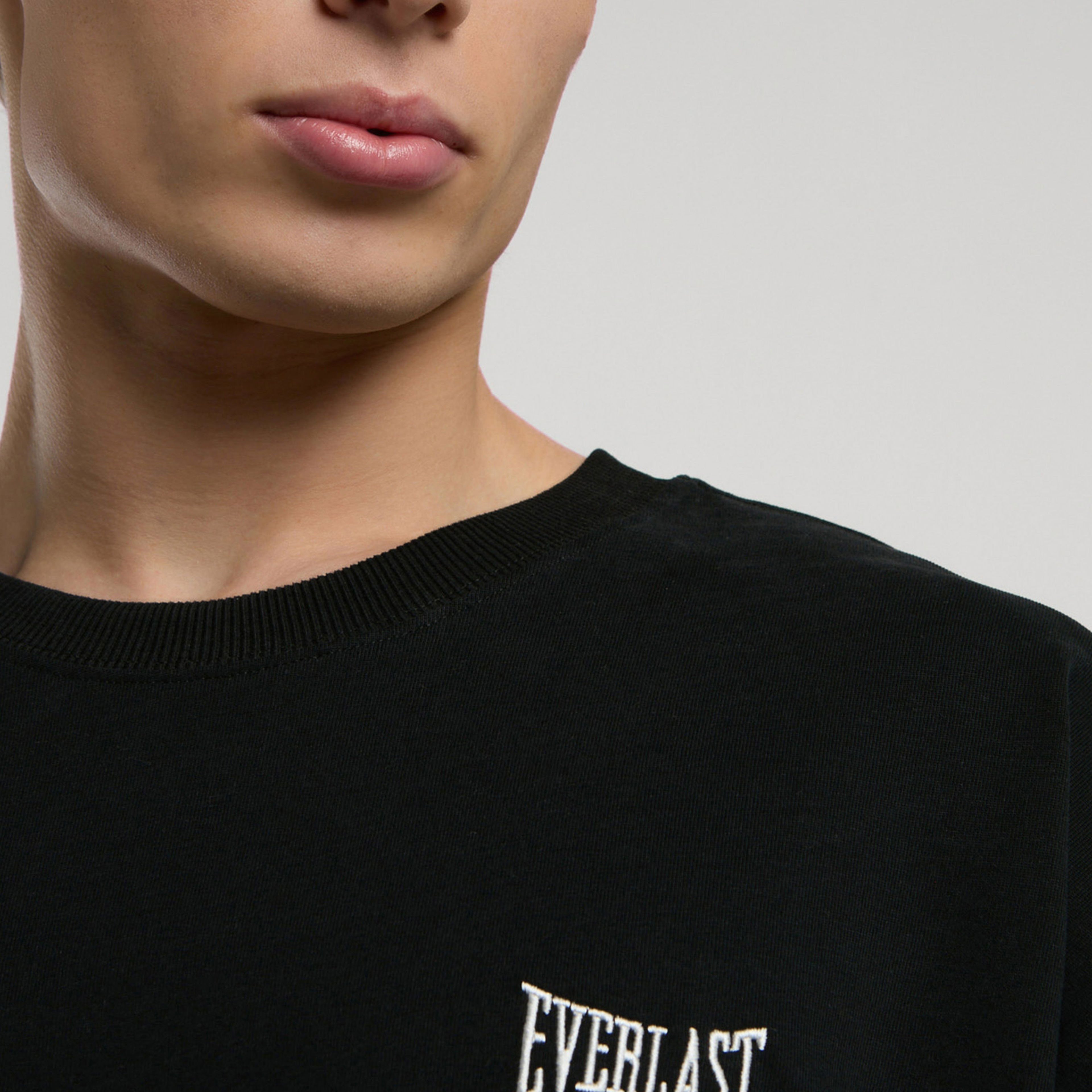 Everlast Ever Essentials Oversize Erkek Siyah T-Shirt