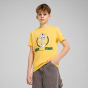 Puma Super Graphic Çocuk Sarı T-Shirt