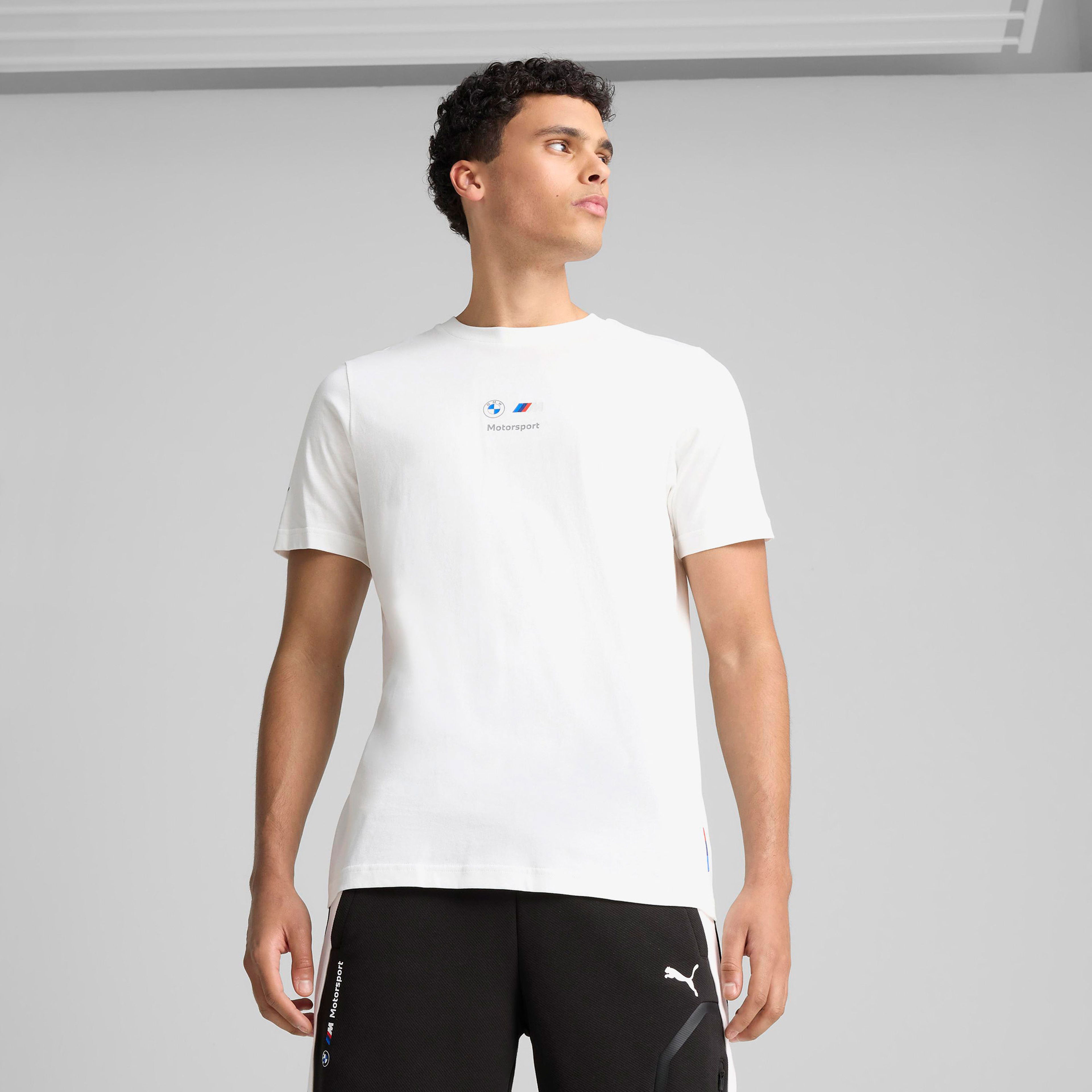 Puma Bmw Mms Car Graphic 2 Erkek Beyaz T-Shirt