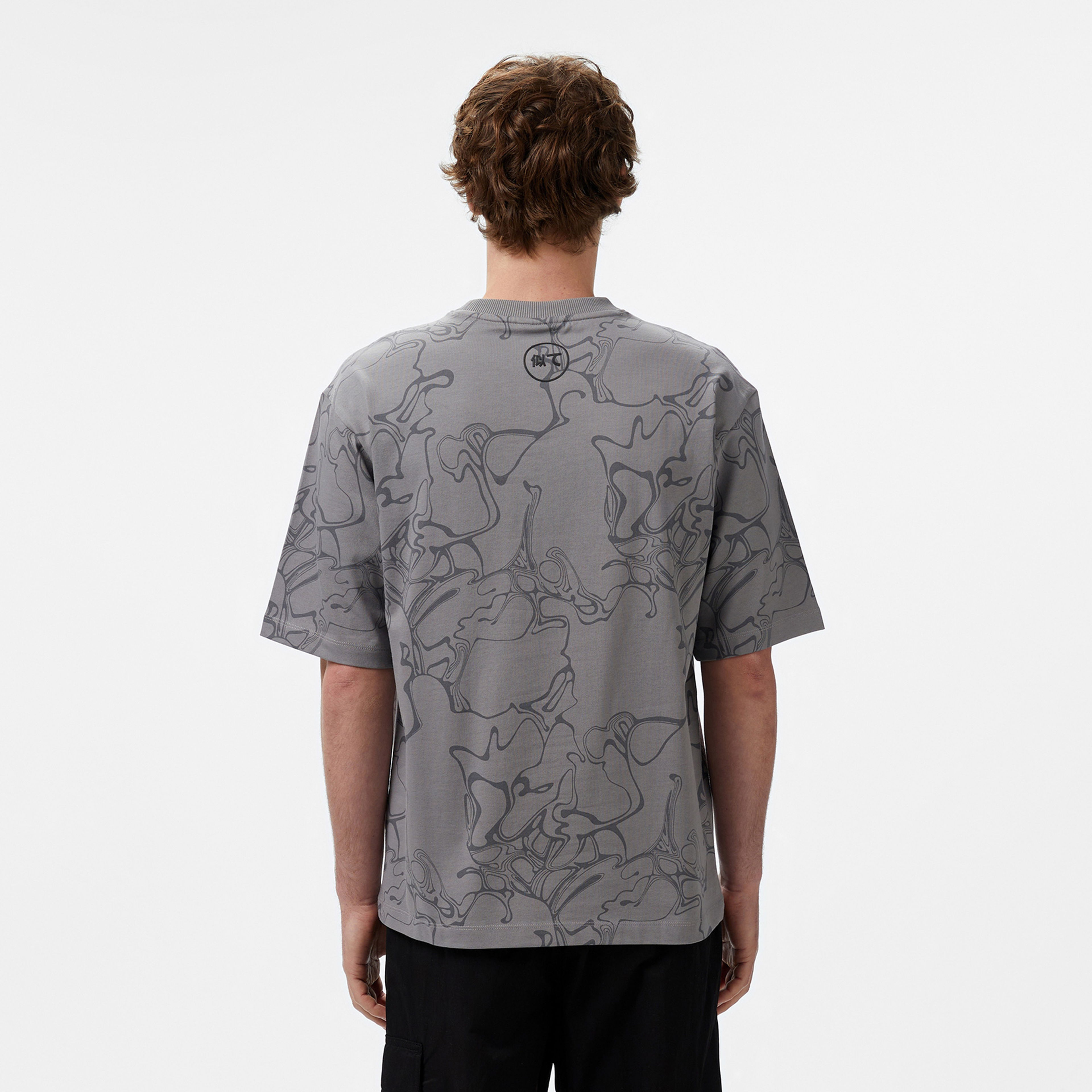 UNITED4 Kura Erkek Gri T-Shirt