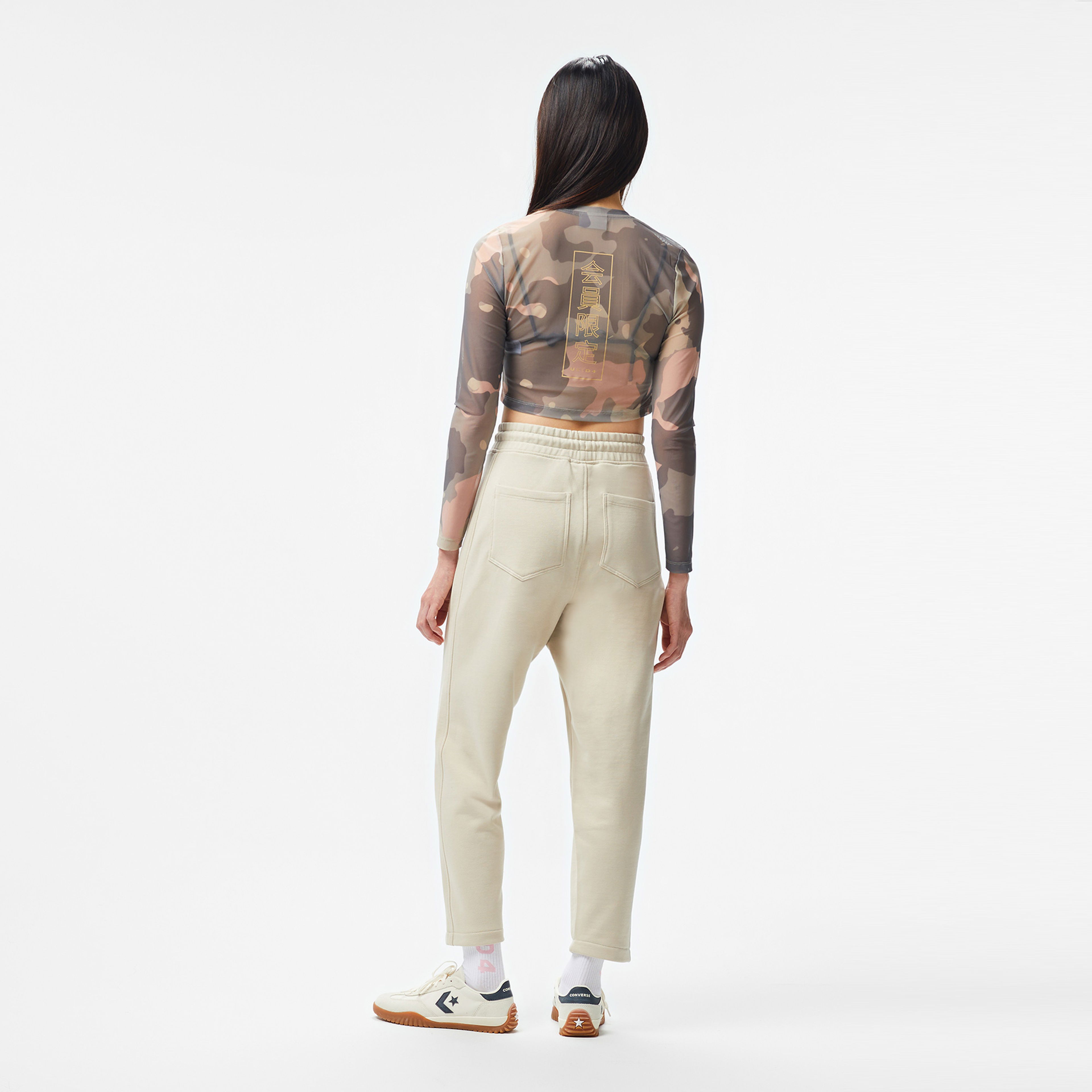 UNITED4 Comfort Flare Kadın Krem Eşofman Altı