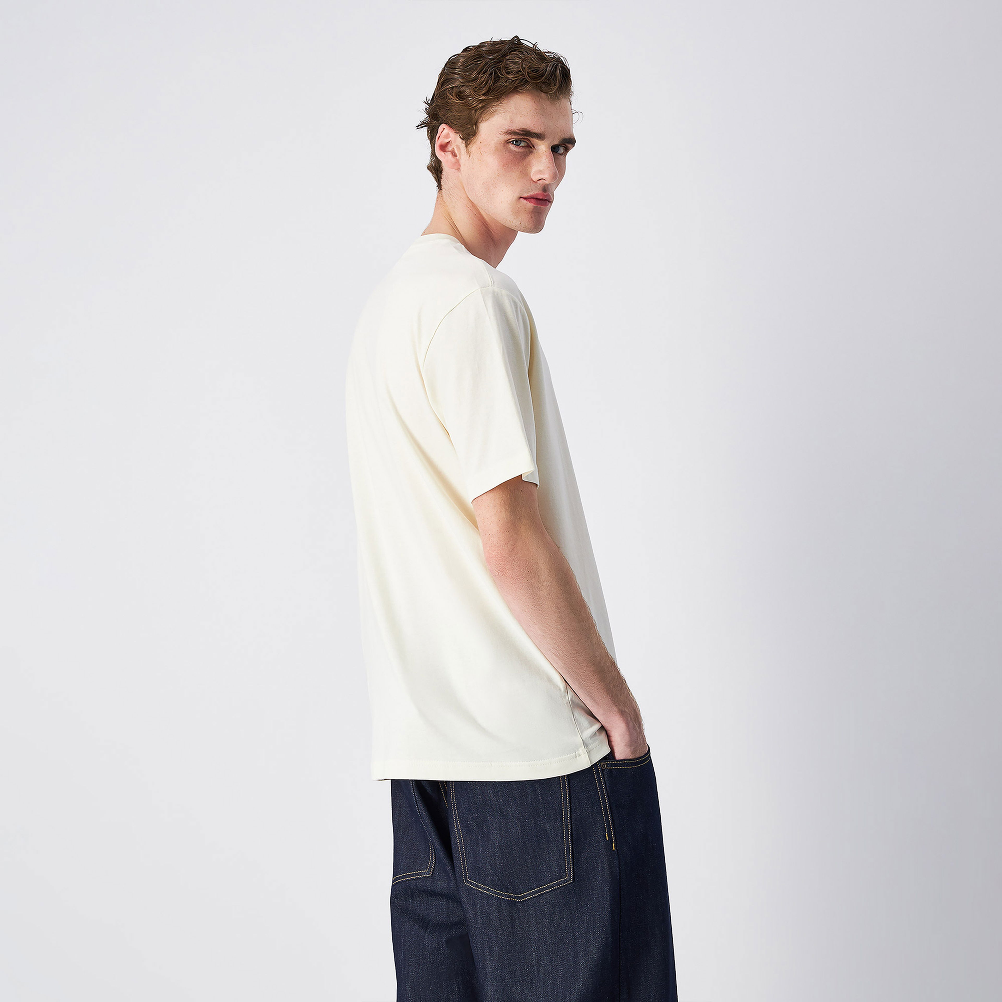 Champion SS Erkek Bej T-Shirt