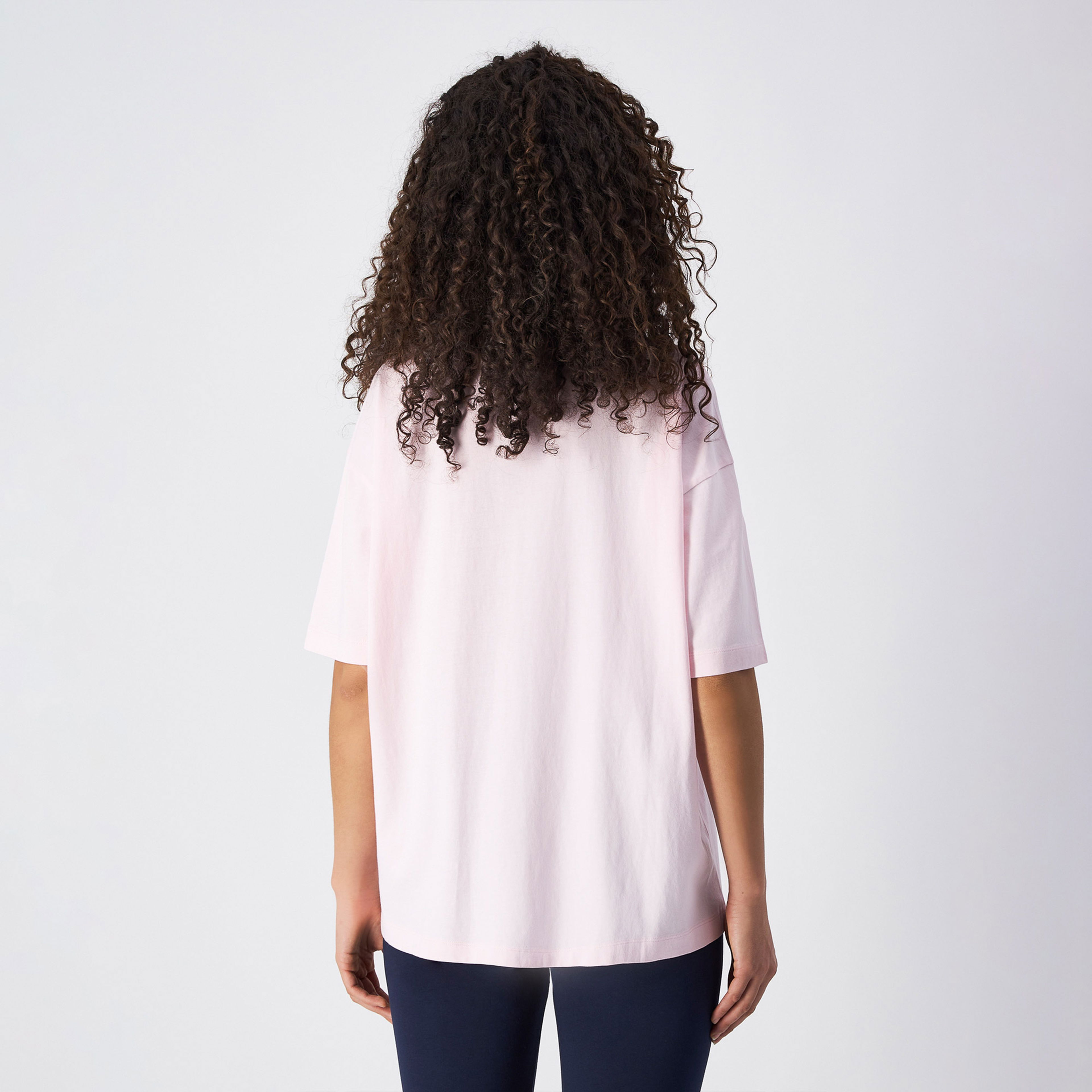Champion Crewneck Logo Kadın Pembe T-Shirt