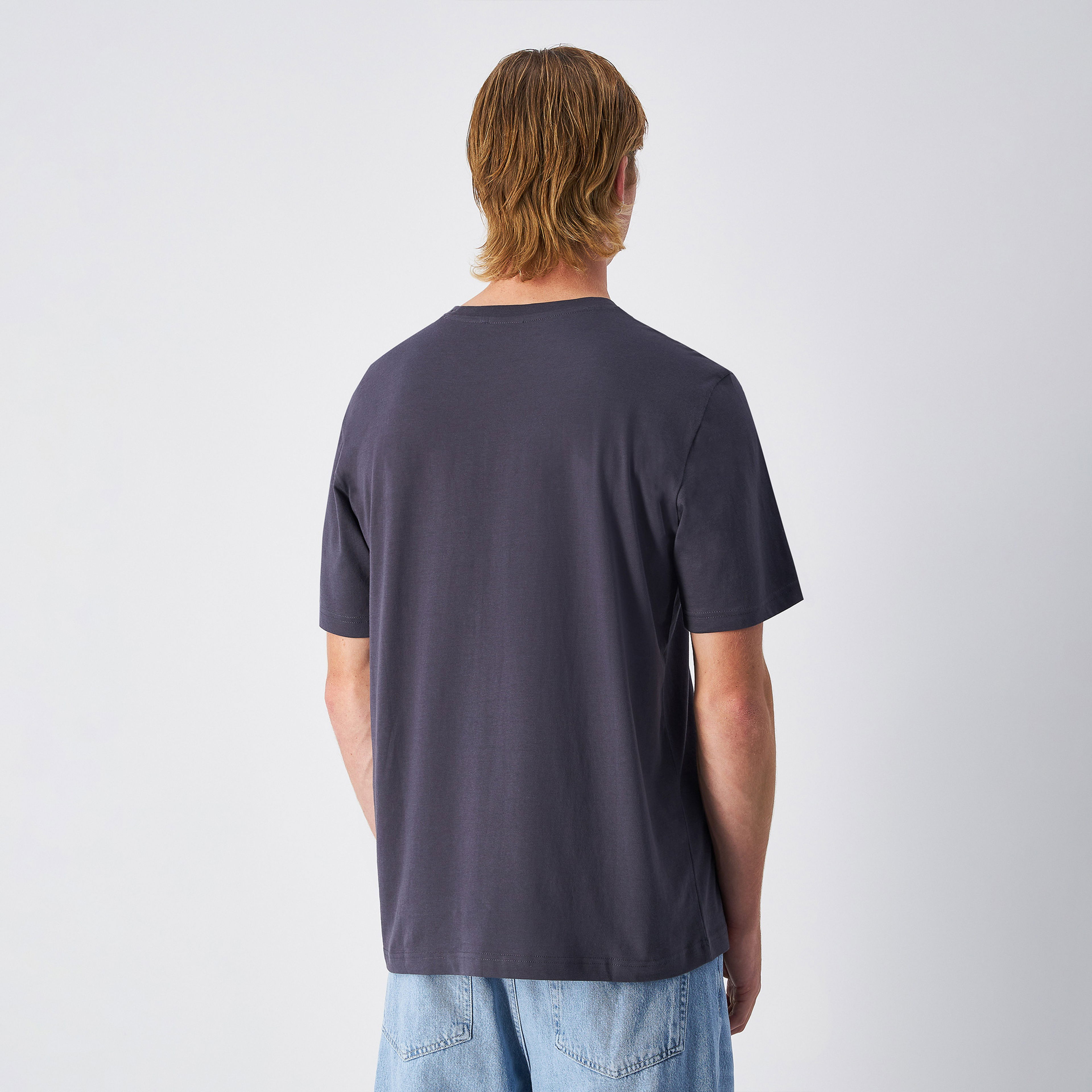 Champion SS Erkek Gri T-Shirt