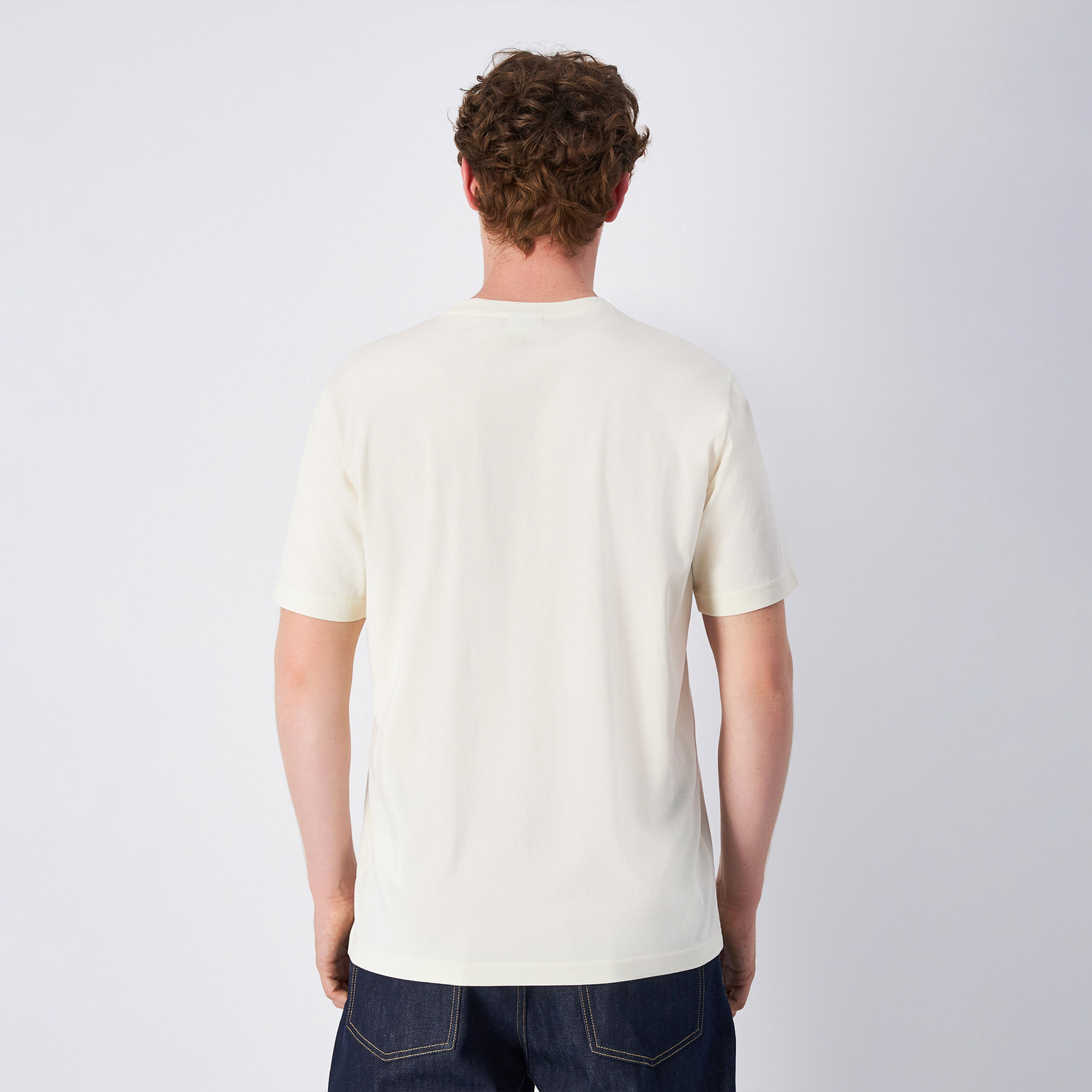 Champion SS Erkek Krem T-Shirt