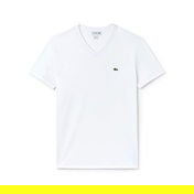 Lacoste Erkek Regular Fit V Yaka Beyaz T-Shirt