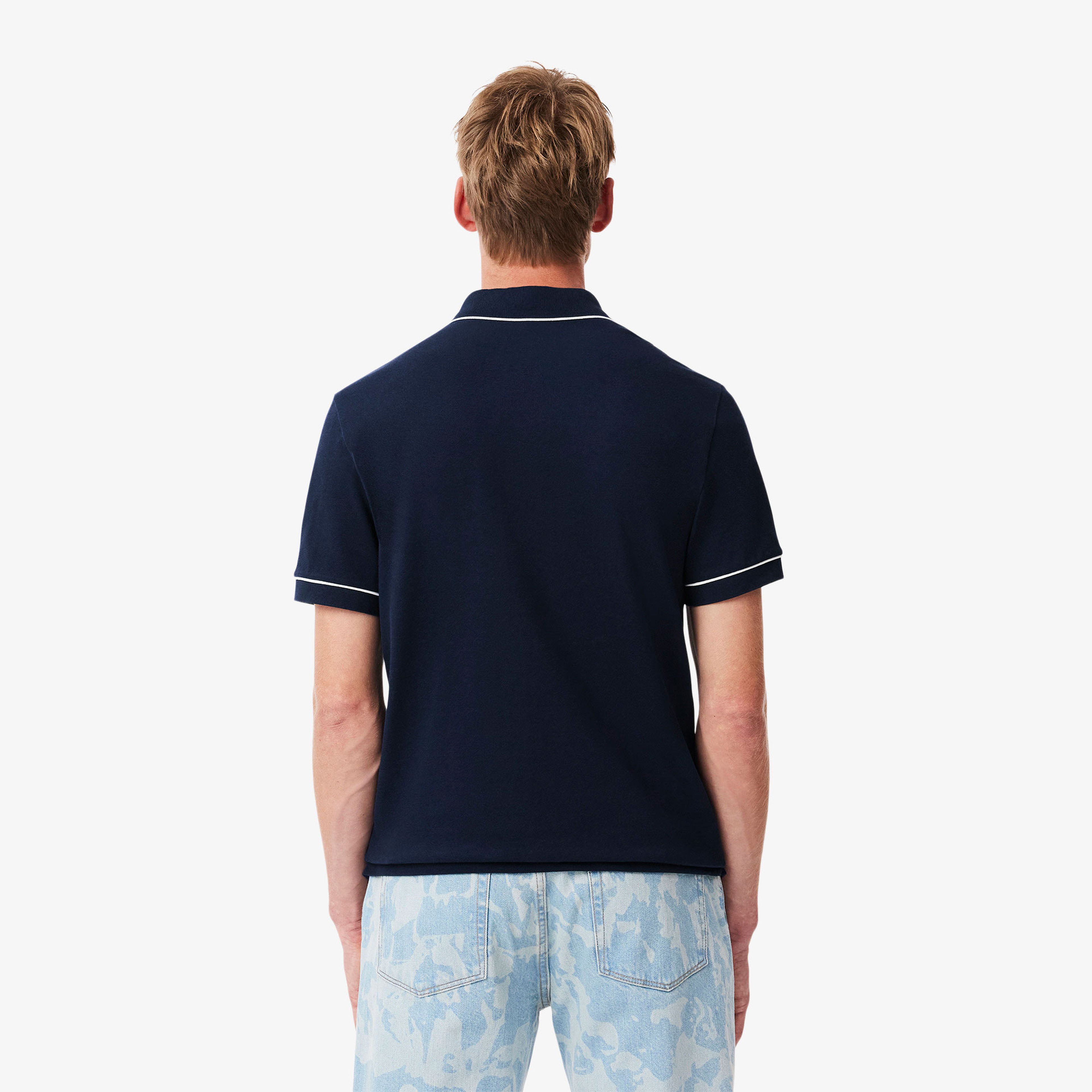 Lacoste Paris Erkek Regular Fit Organik Pamuk Lacivert Polo