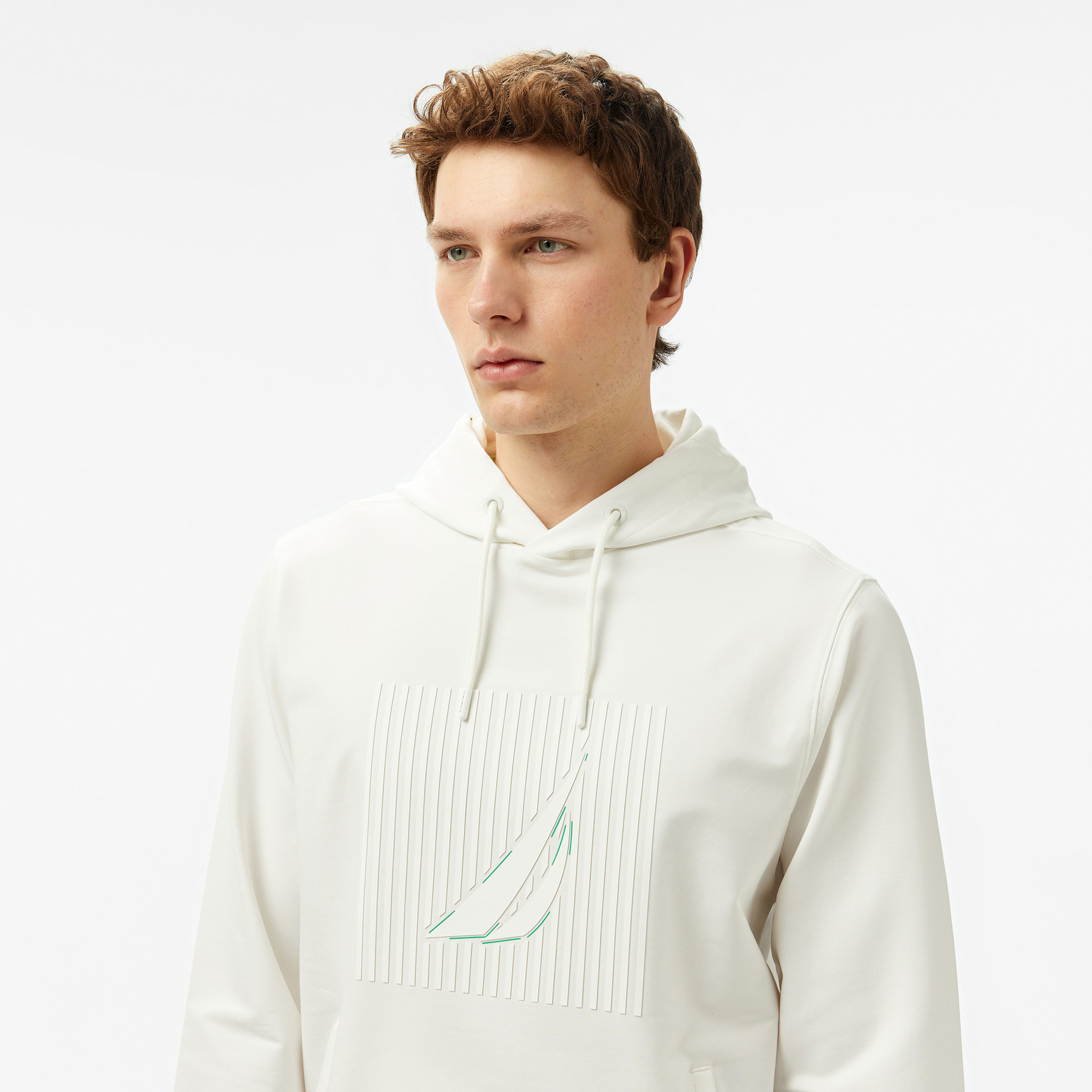 Nautica Erkek Krem Regular Fit Sweatshirt