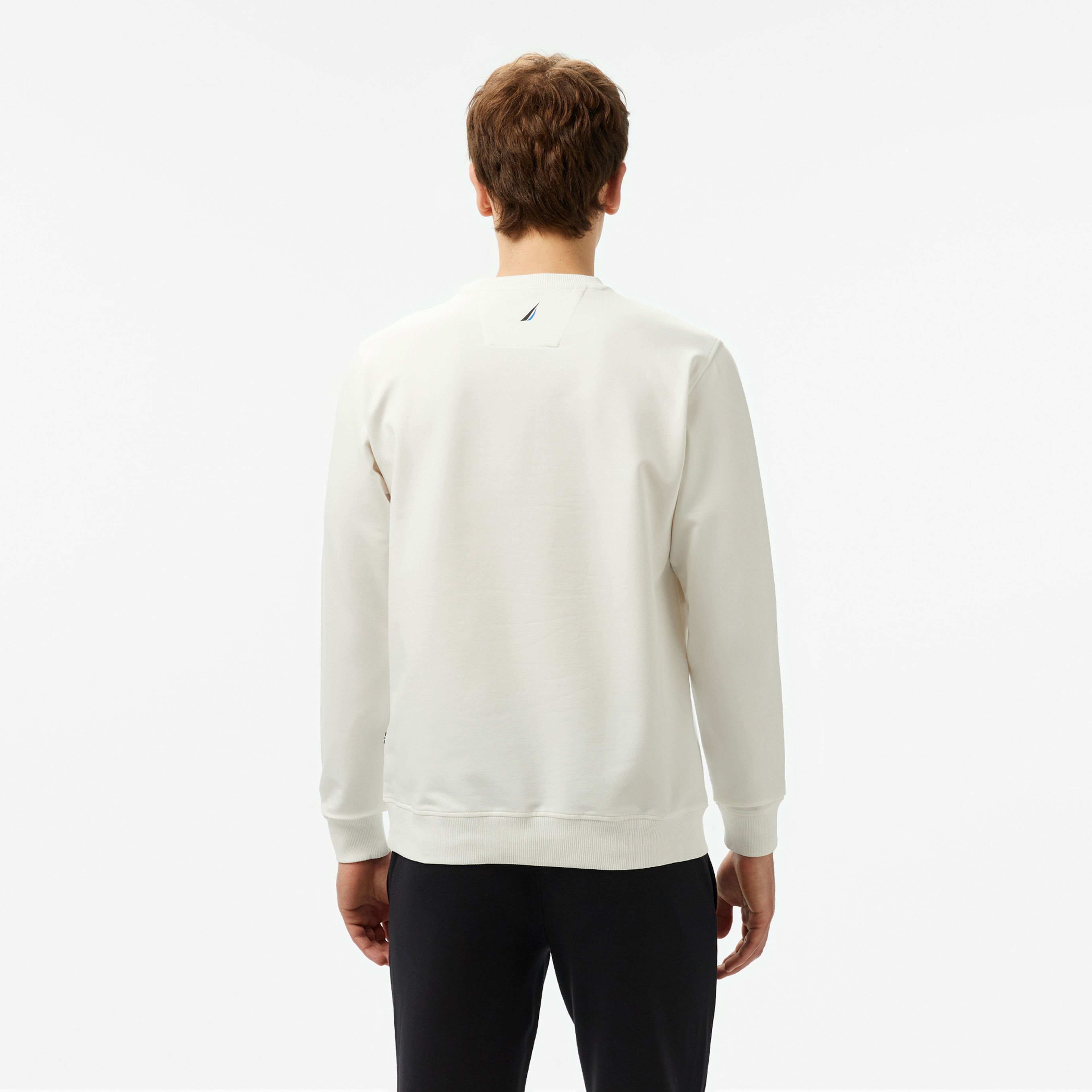 Nautica Erkek Krem Regular Fit Sweatshirt