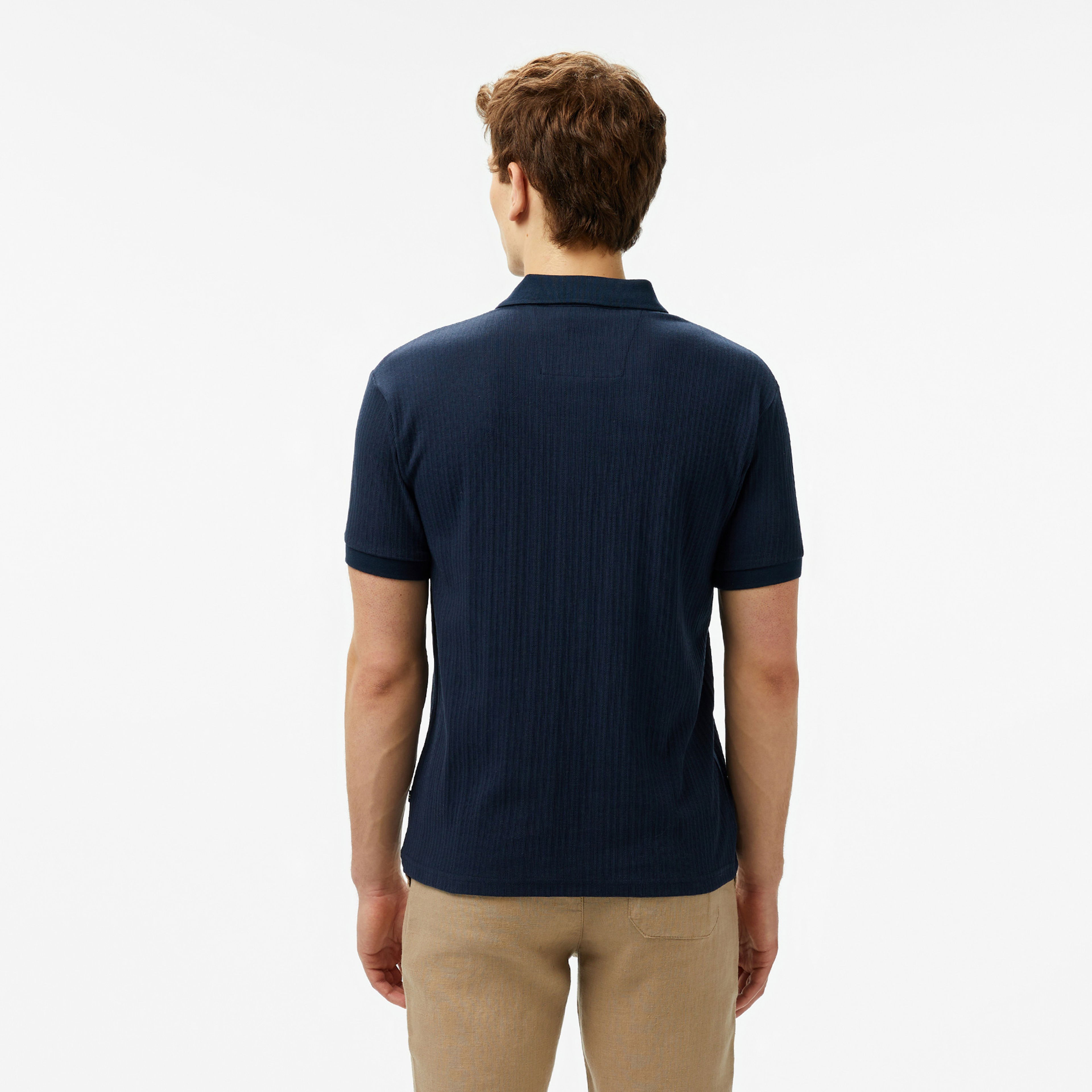 Nautica Erkek Lacivert Classic Fit Polo Yaka T-Shirt