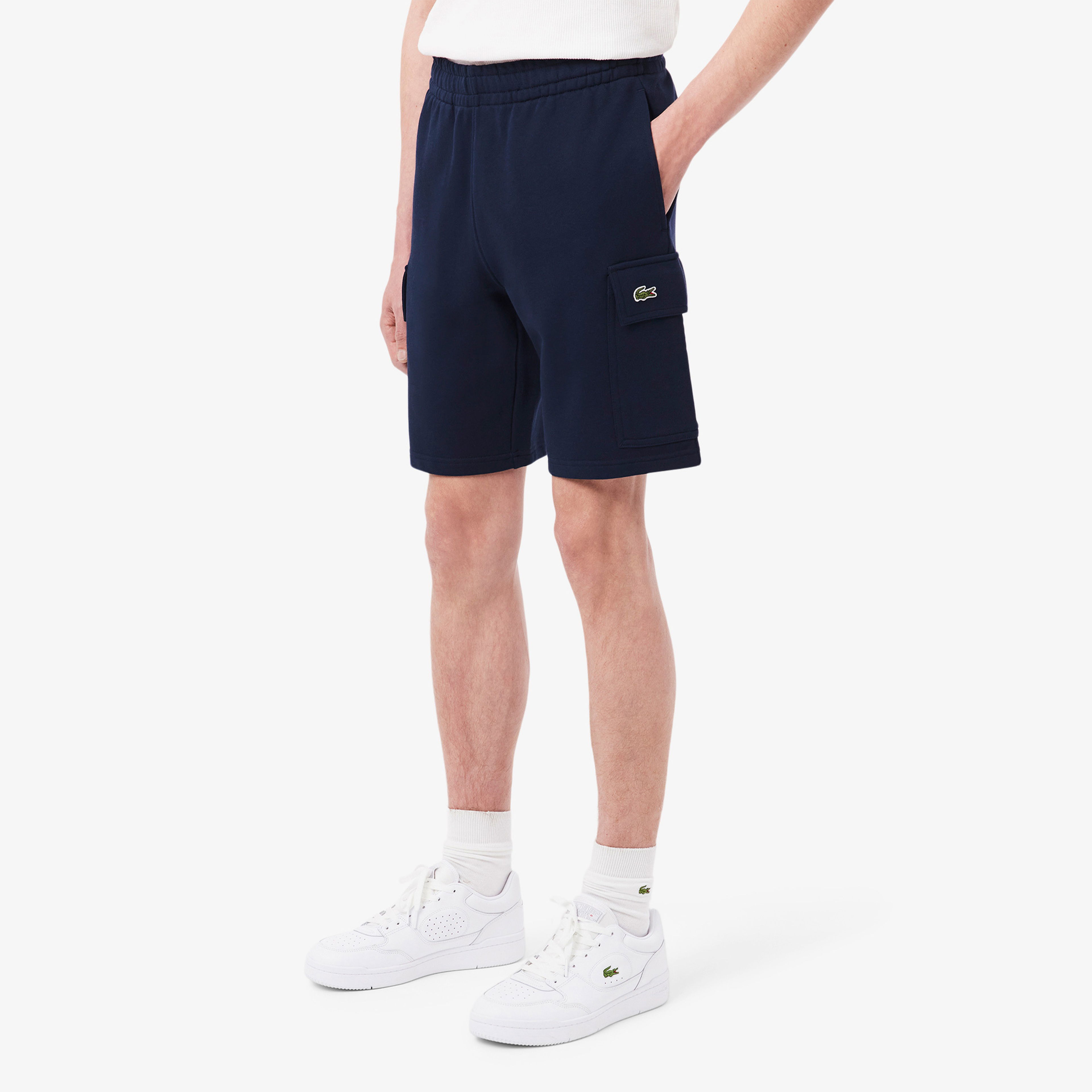 Lacoste Cotton Fleece Cargo Erkek Lacivert Şort