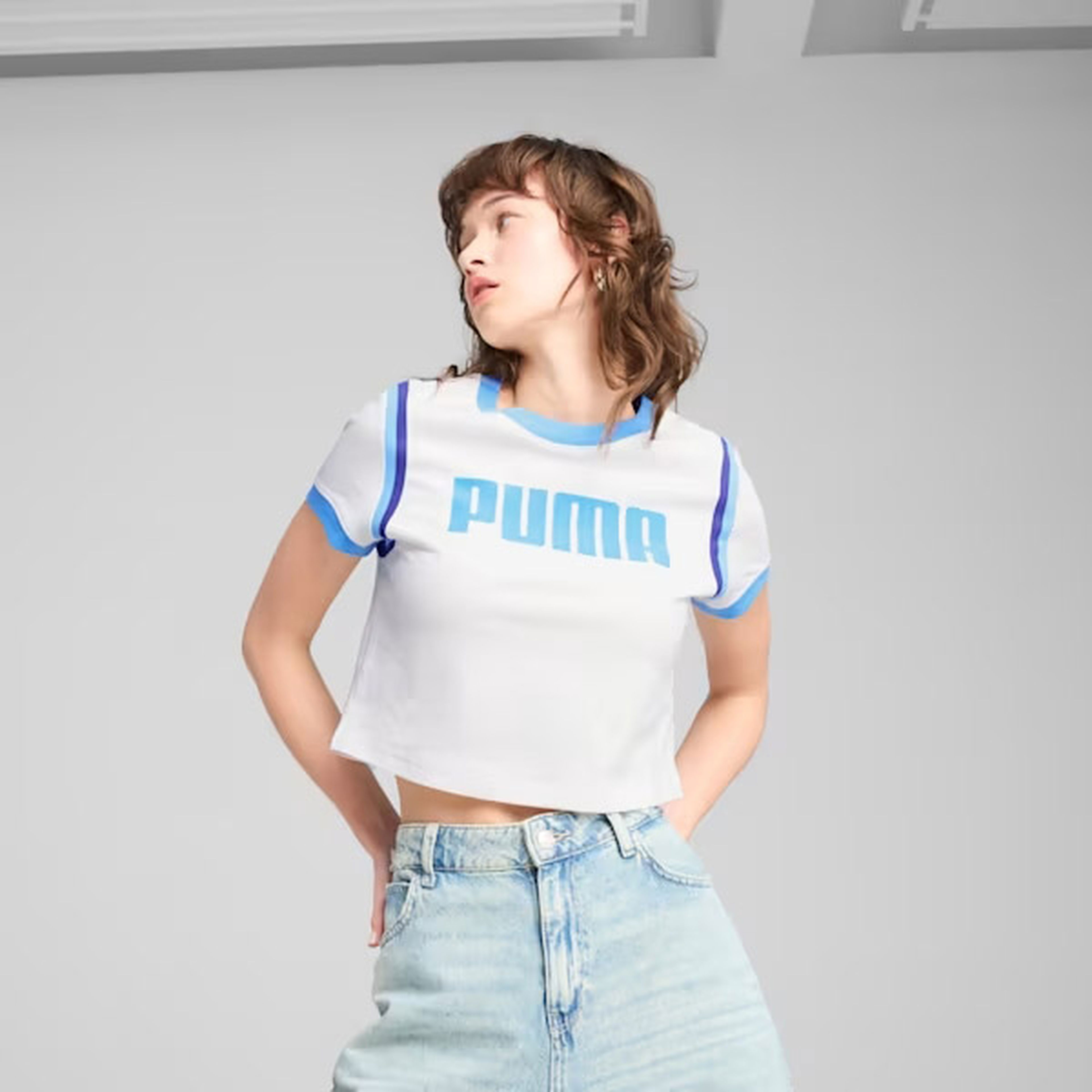 Puma Future Archive Baby Kadın Beyaz T-Shirt
