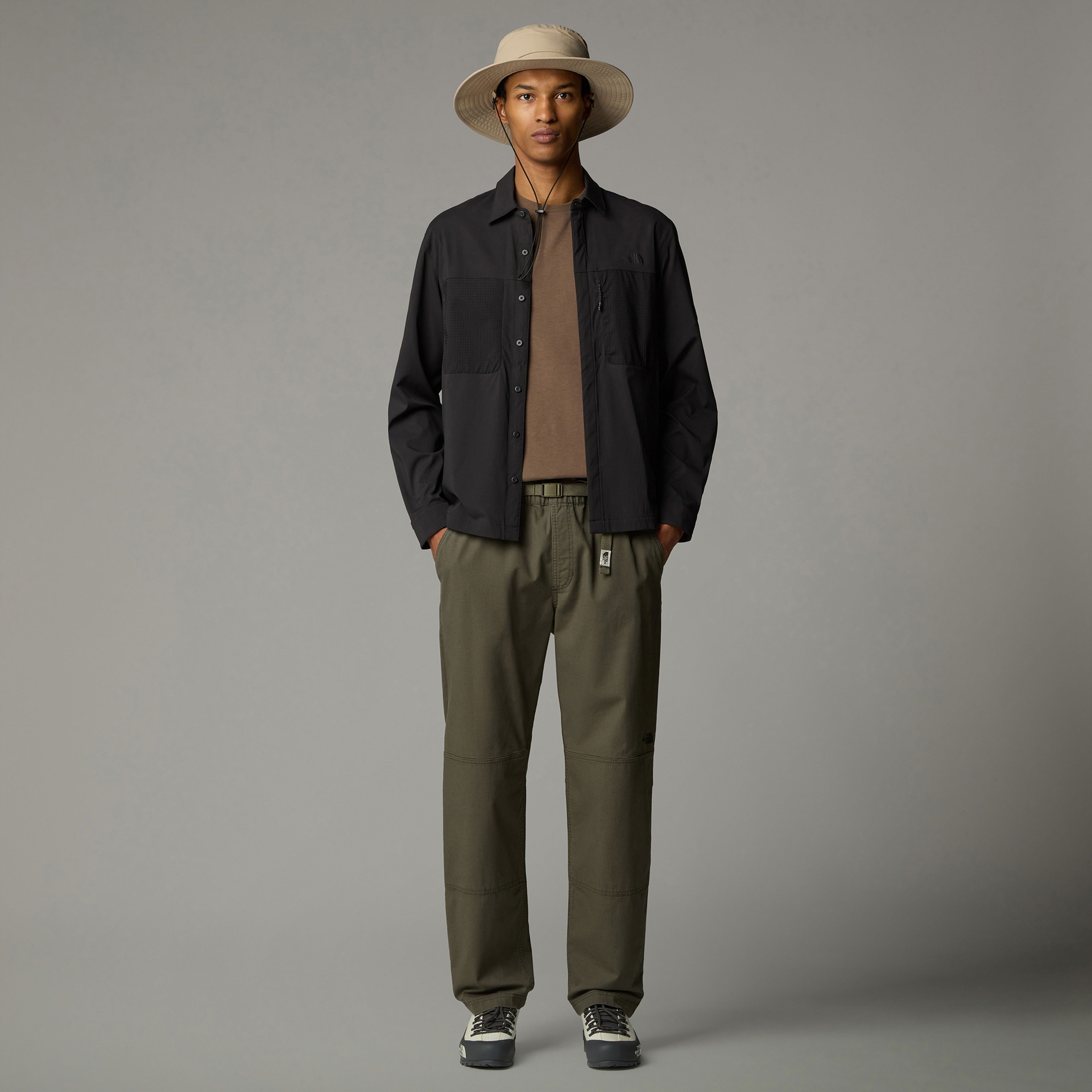 The North Face L/S Lightrange Erkek Siyah Gömlek