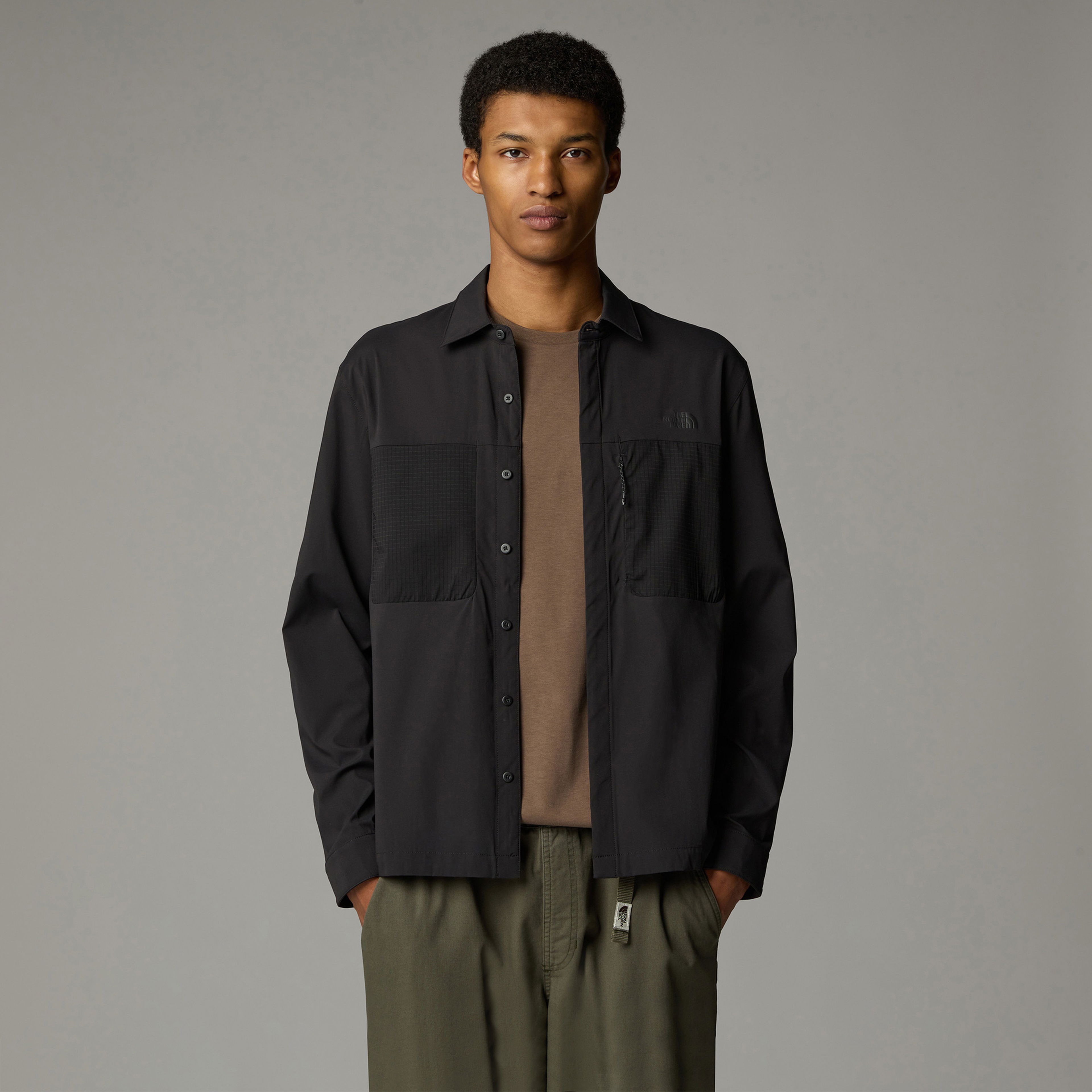 The North Face L/S Lightrange Erkek Siyah Gömlek