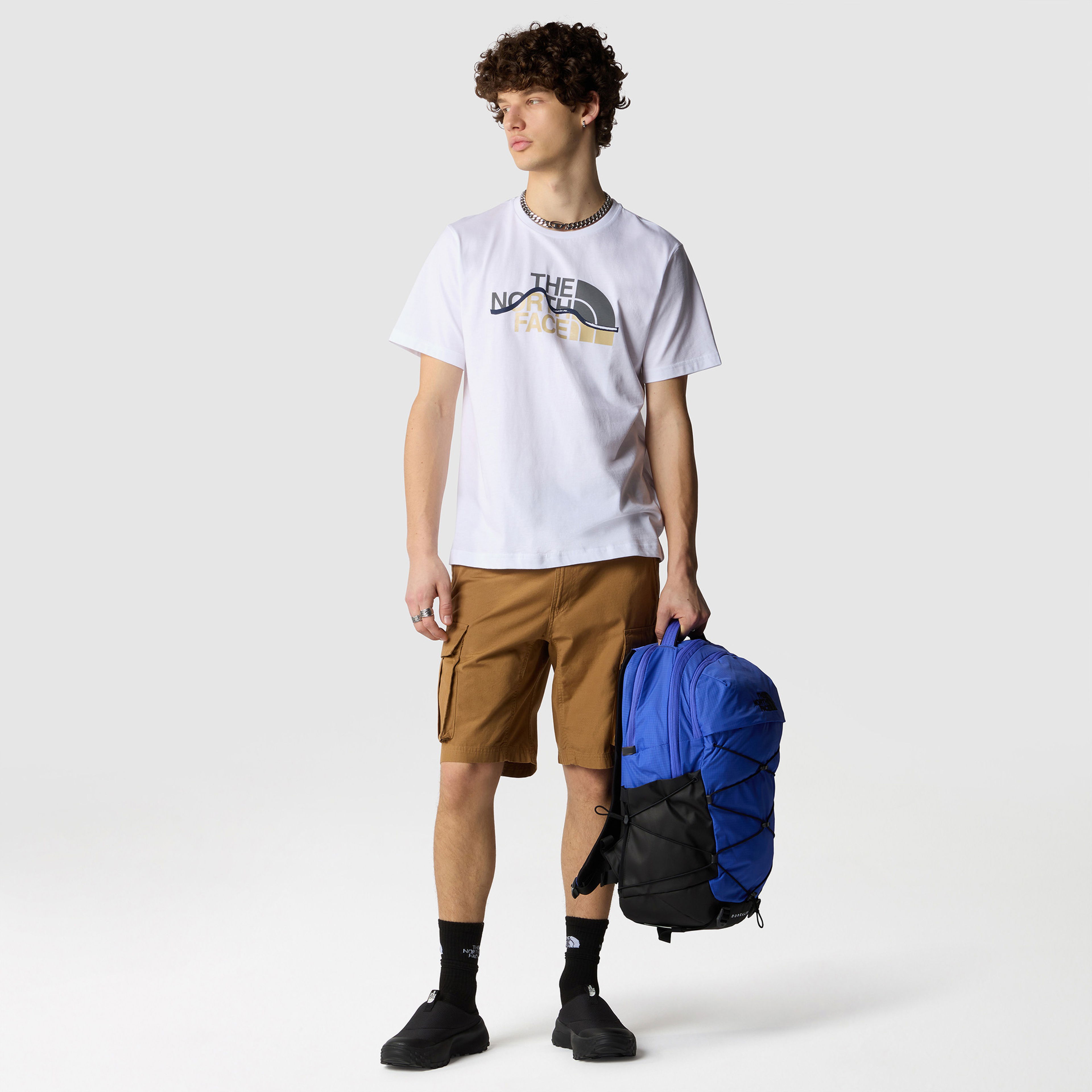 The North Face Mountain Line Erkek Beyaz T-Shirt