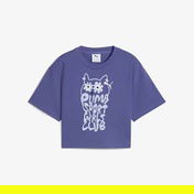 Puma Graphics Length Çocuk Mavi T-Shirt